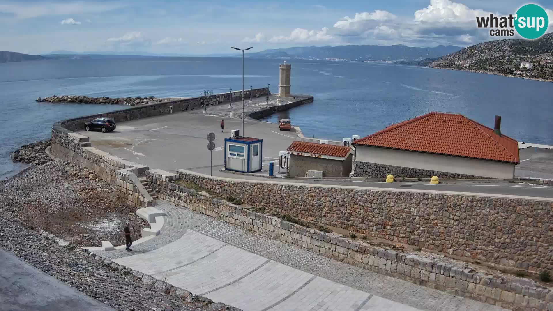Webcam Porto di Segna – Frangiflutti e Faro in diretta