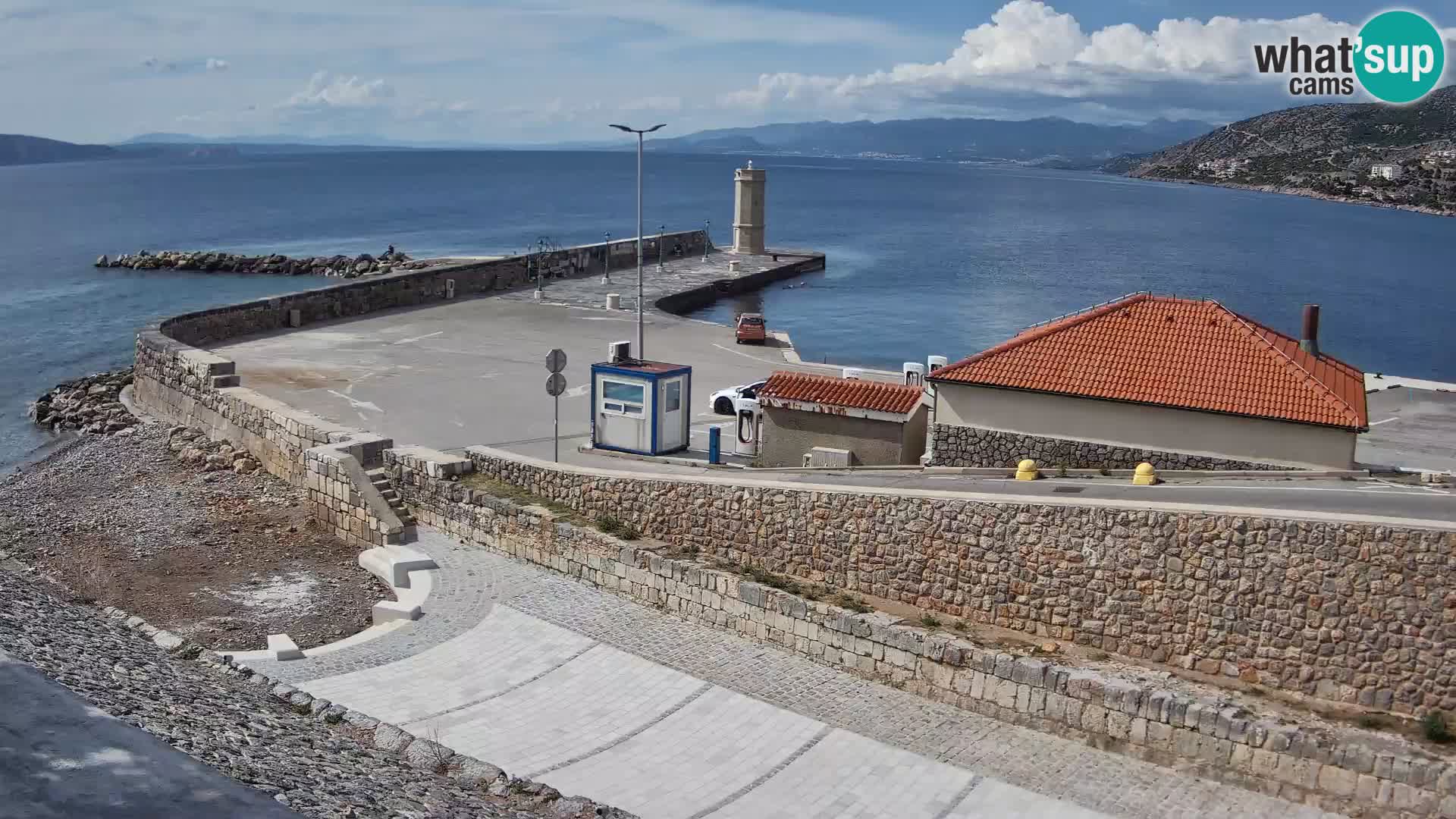 Web kamera Senj luka – Lukobran i svjetionik uživo