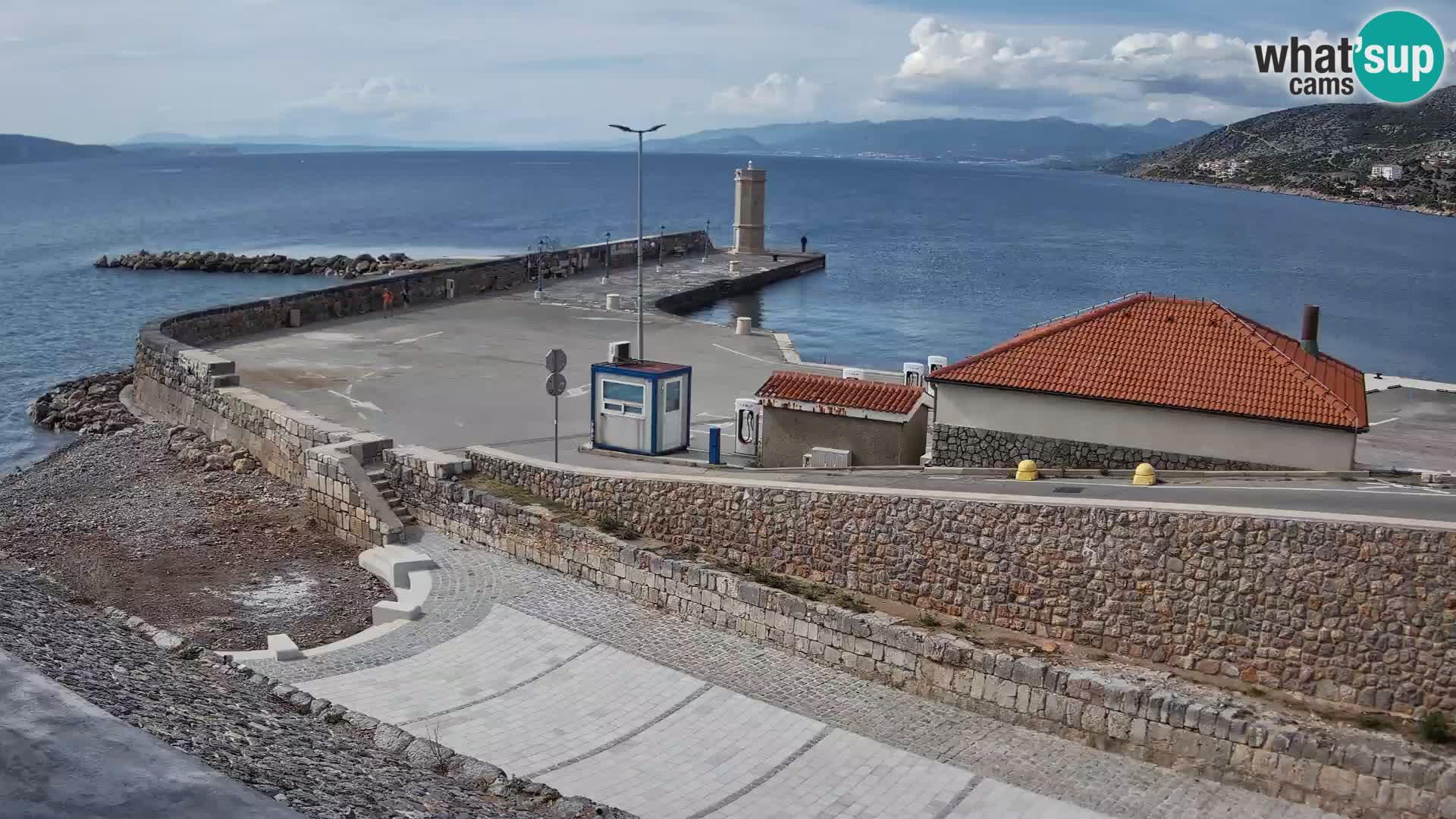 Web kamera Senj luka – Lukobran i svjetionik uživo