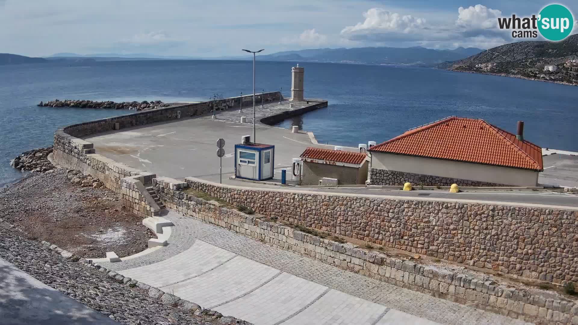 Senj Harbour Webcam – Breakwater & Lighthouse Live View