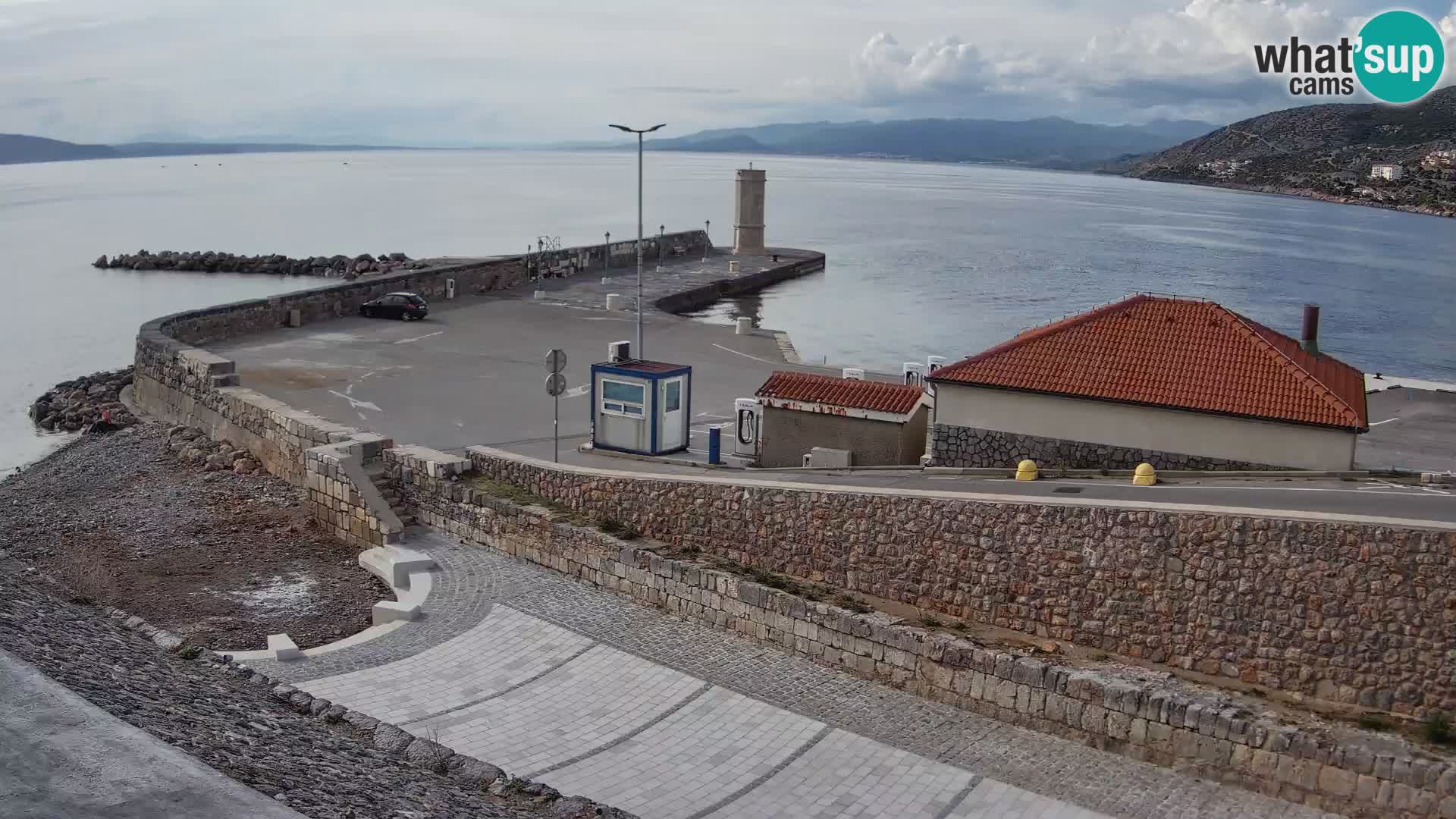 Senj Harbour Webcam – Breakwater & Lighthouse Live View