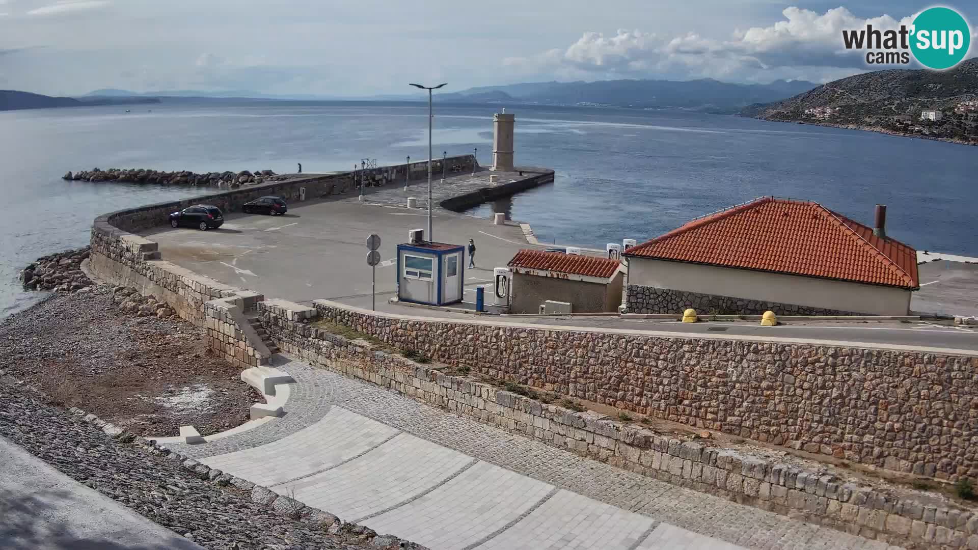 Web kamera Senj luka – Lukobran i svjetionik uživo