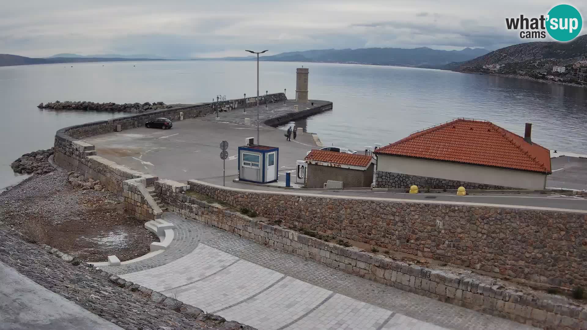 Webcam puerto de Senj – Rompeolas y faro en directo