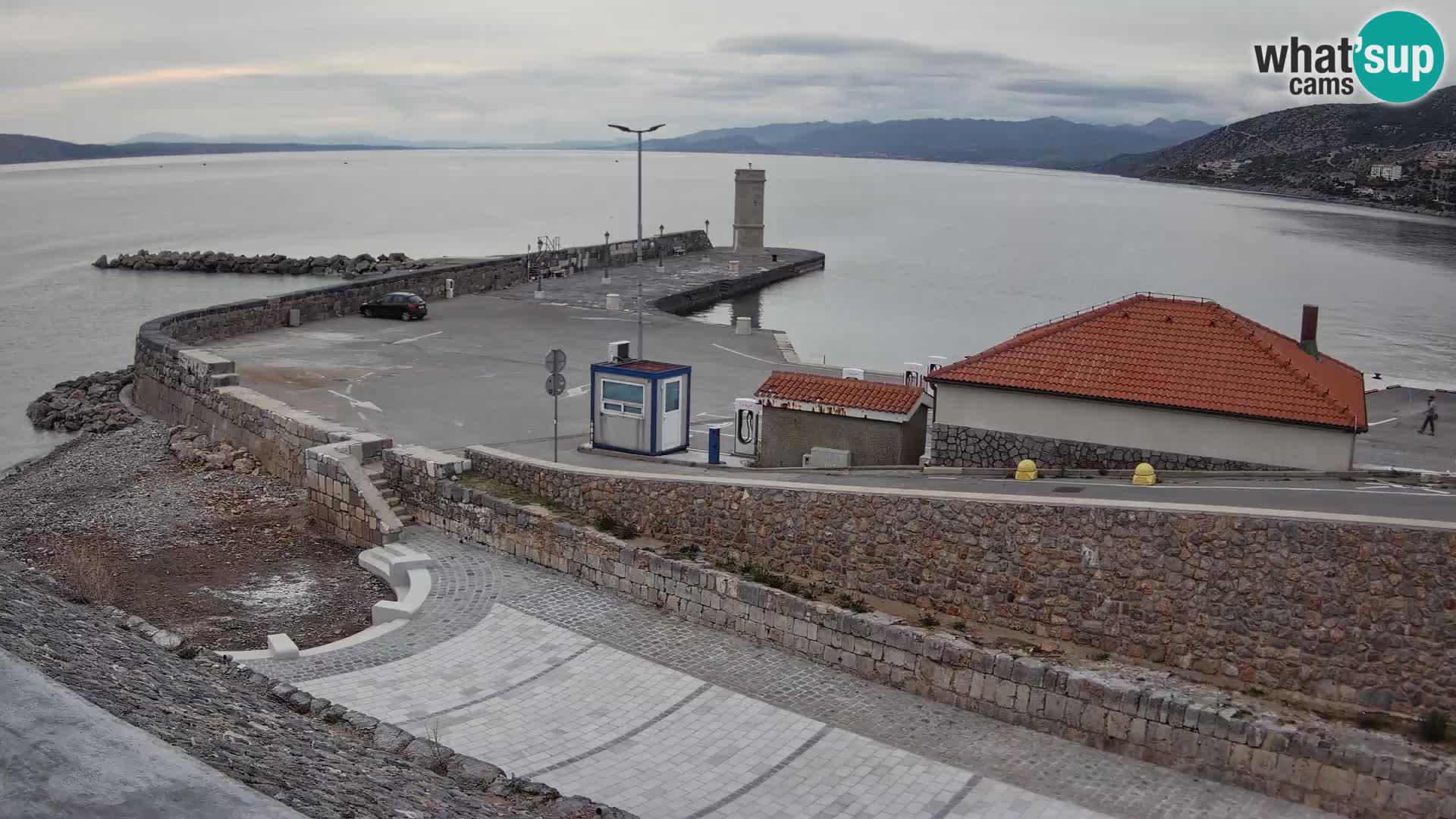 Web kamera Senj luka – Lukobran i svjetionik uživo