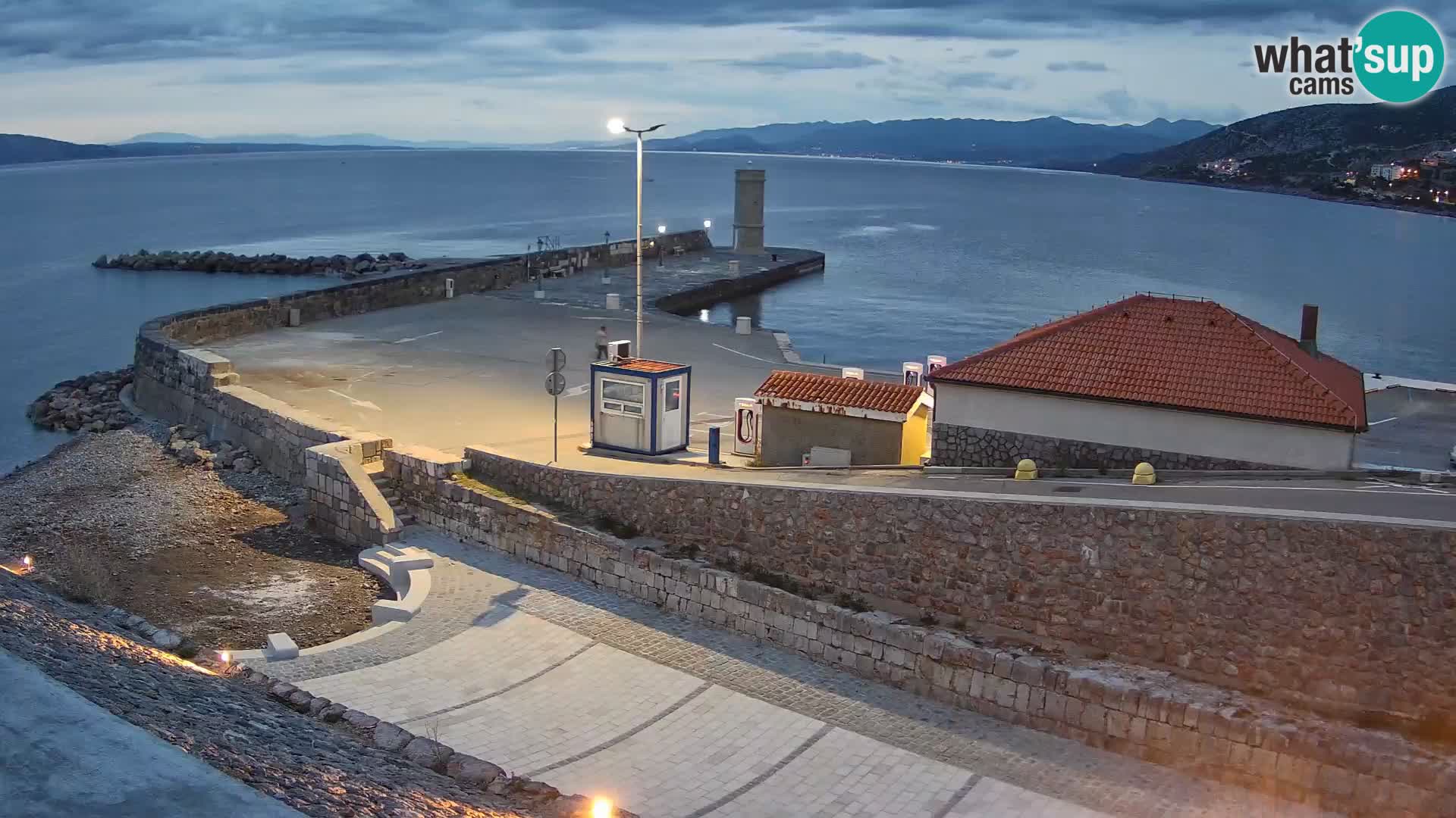 Senj Harbour Webcam – Breakwater & Lighthouse Live View