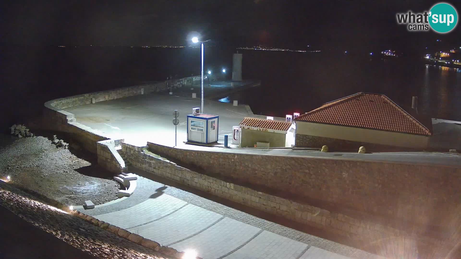 Senj Hafen Webcam – Wellenbrecher & Leuchtturm Liveblick