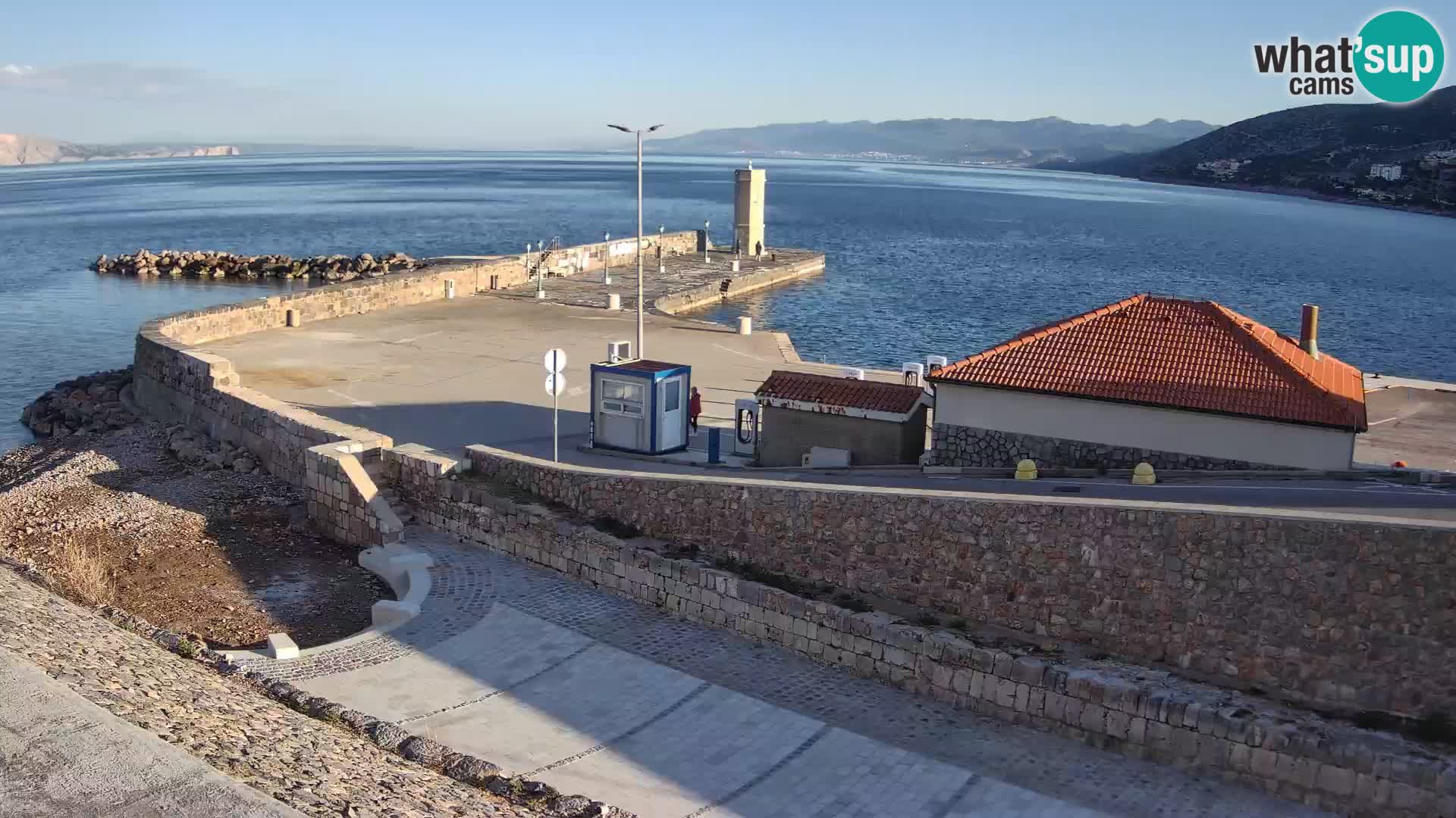 Senj Harbour Webcam – Breakwater & Lighthouse Live View