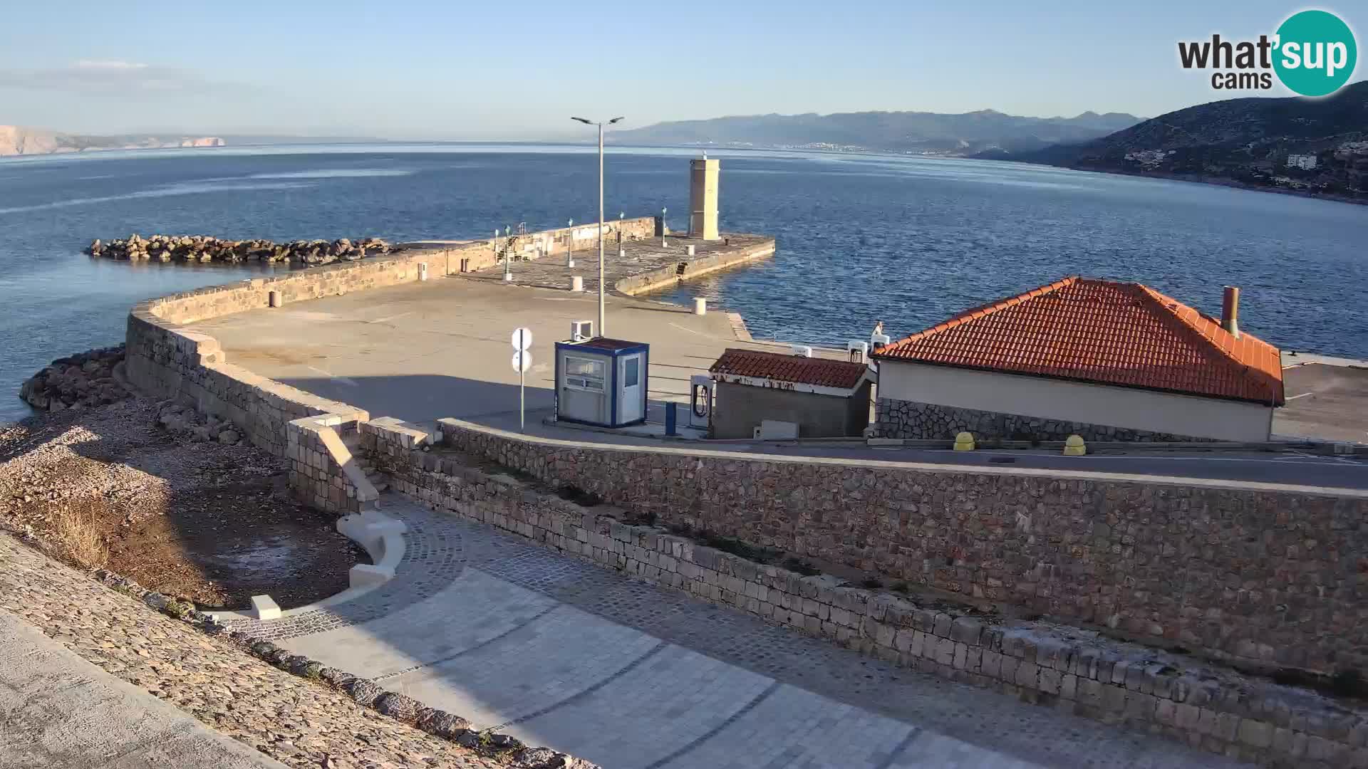 Senj Harbour Webcam – Breakwater & Lighthouse Live View