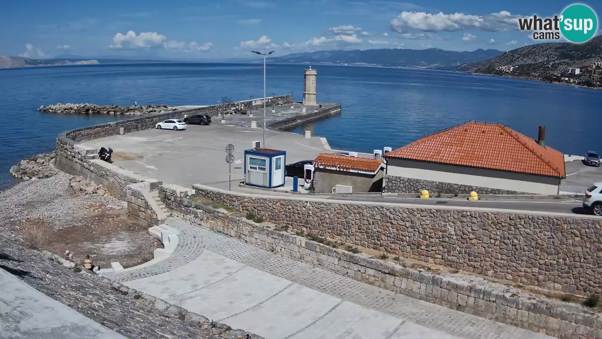 Senj Hafen Webcam – Wellenbrecher & Leuchtturm Liveblick