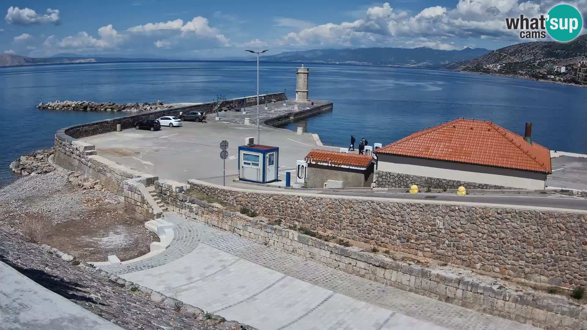 Web kamera Senj luka – Lukobran i svjetionik uživo