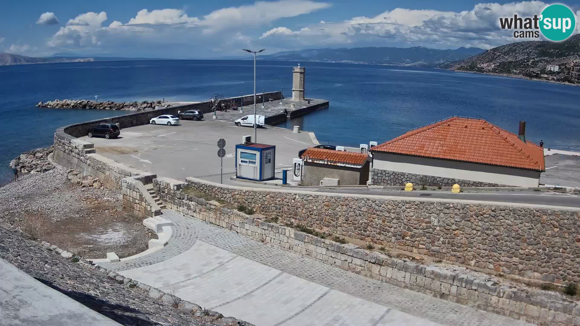 Senj Harbour Webcam – Breakwater & Lighthouse Live View