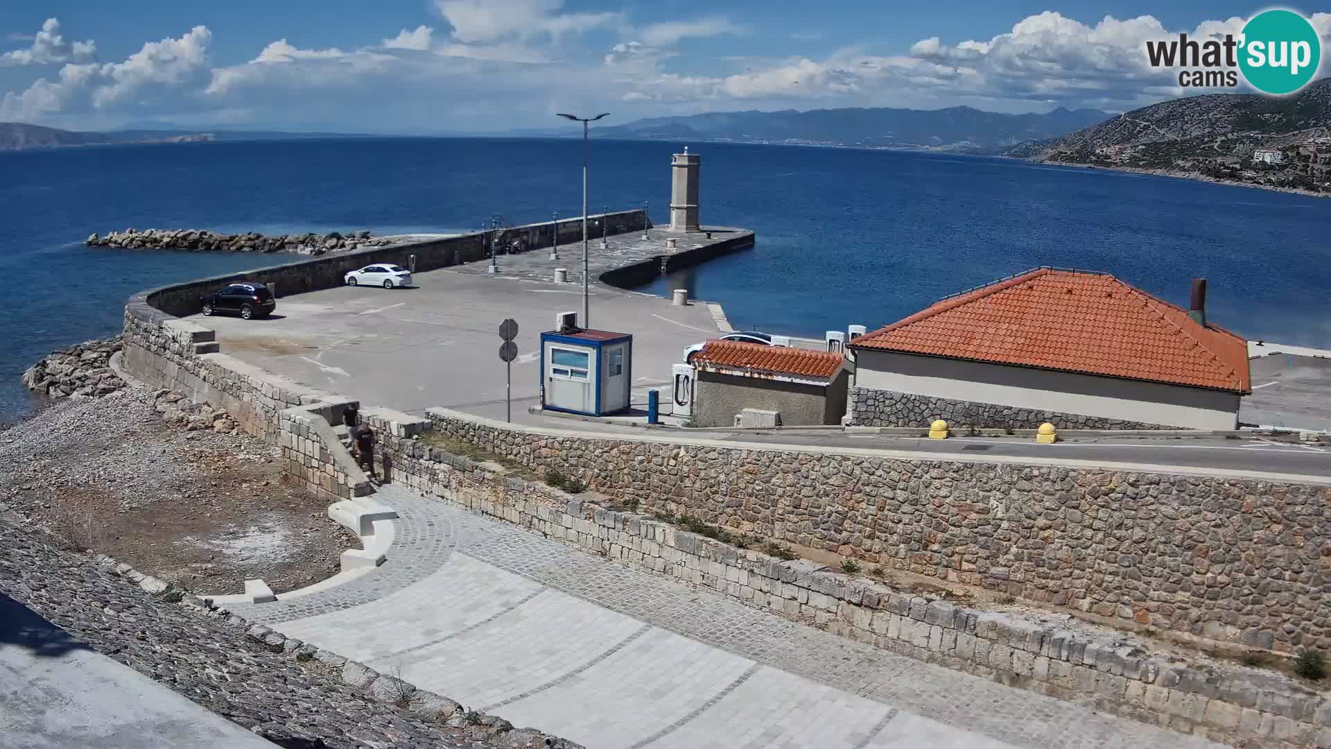 Senj Harbour Webcam – Breakwater & Lighthouse Live View
