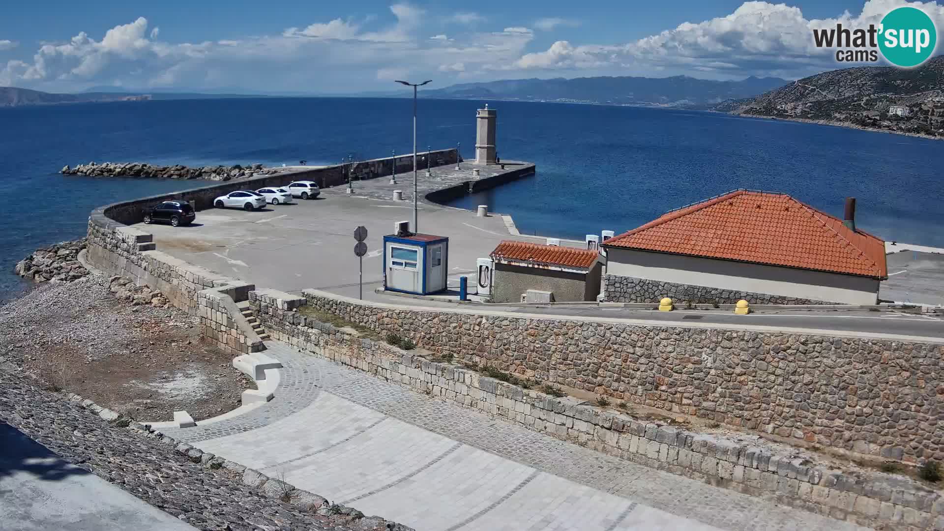 Webcam puerto de Senj – Rompeolas y faro en directo
