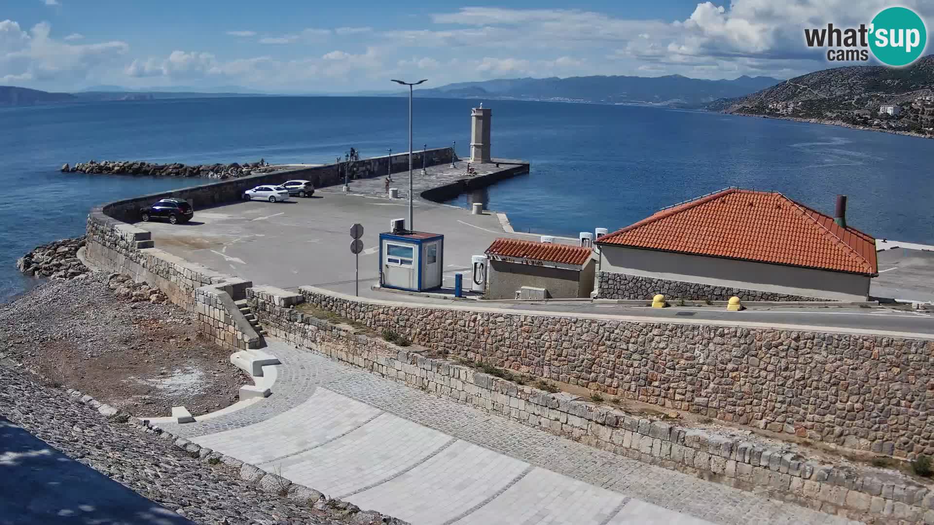 Web kamera Senj luka – Lukobran i svjetionik uživo