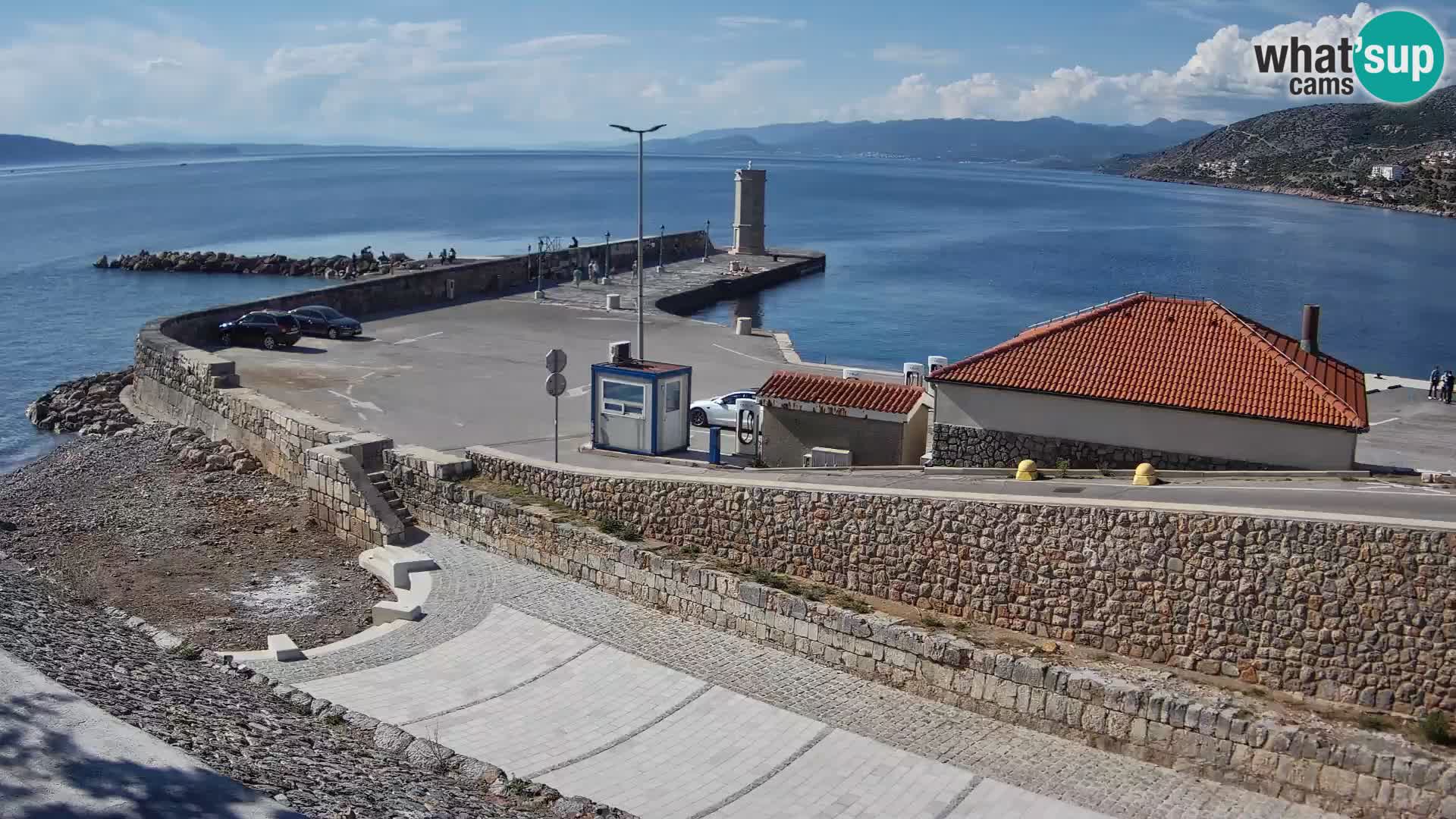 Senj Harbour Webcam – Breakwater & Lighthouse Live View