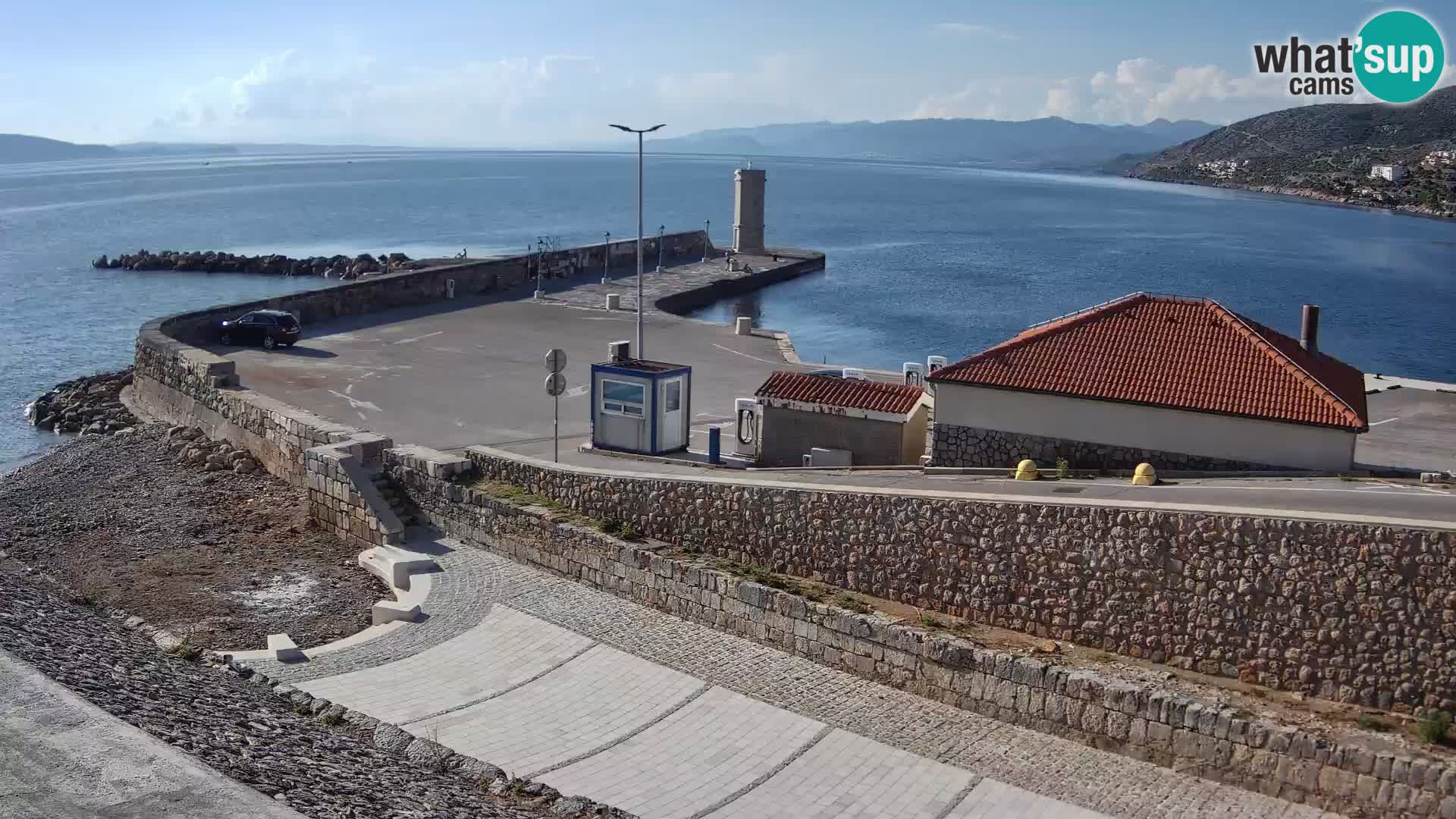 Senj Harbour Webcam – Breakwater & Lighthouse Live View