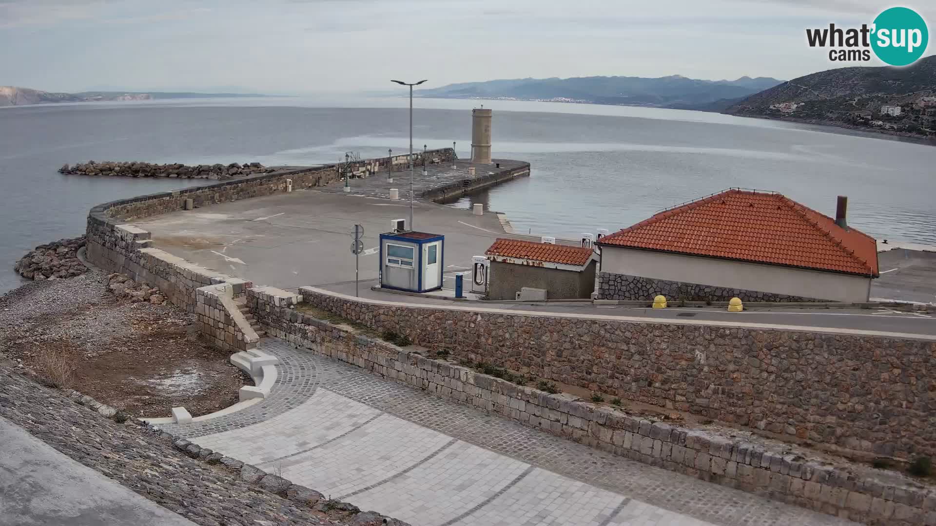 Senj Harbour Webcam – Breakwater & Lighthouse Live View