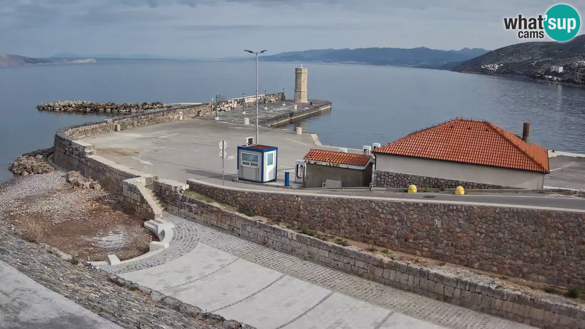 Senj Harbour Webcam – Breakwater & Lighthouse Live View