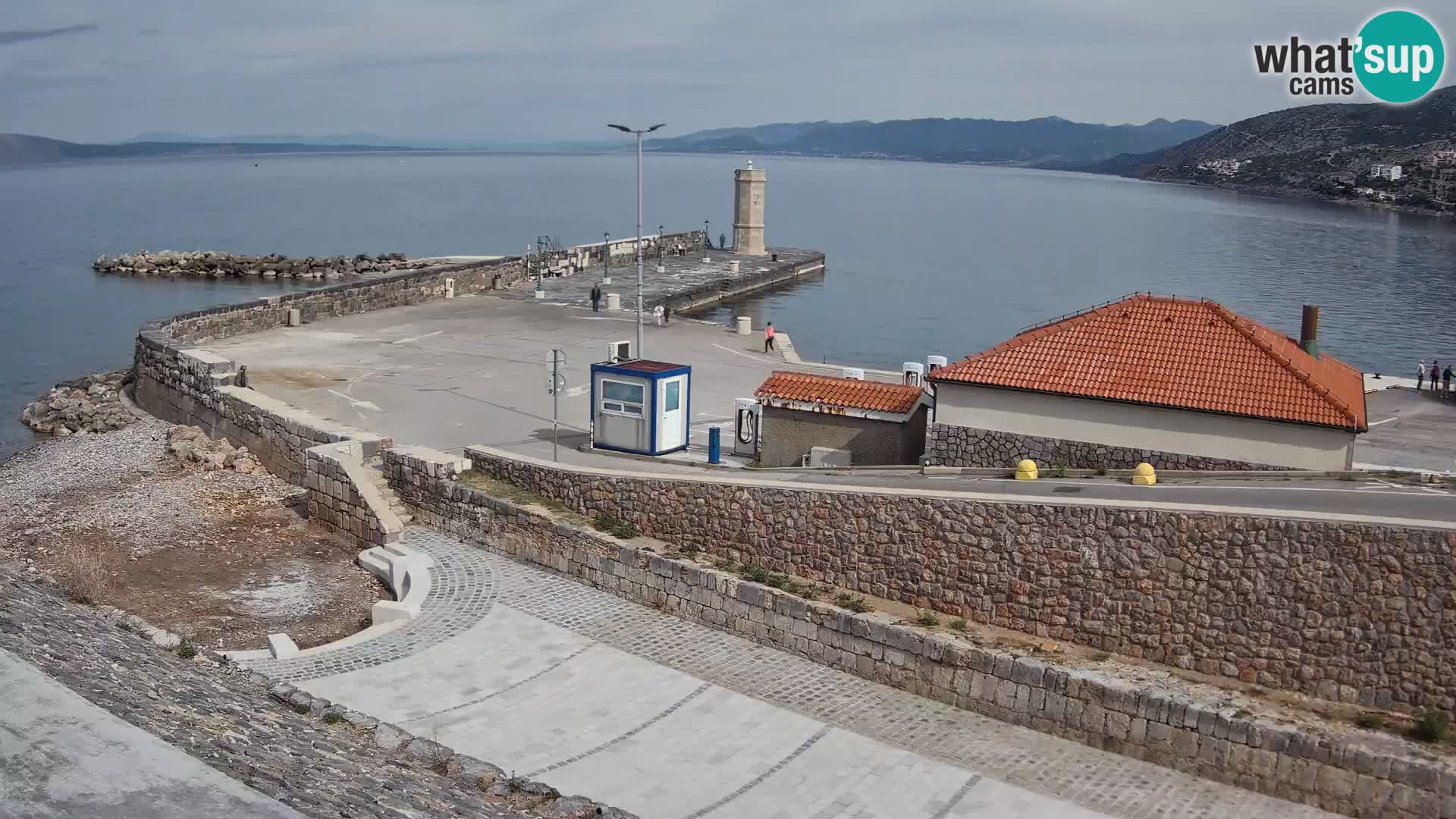 Senj Harbour Webcam – Breakwater & Lighthouse Live View