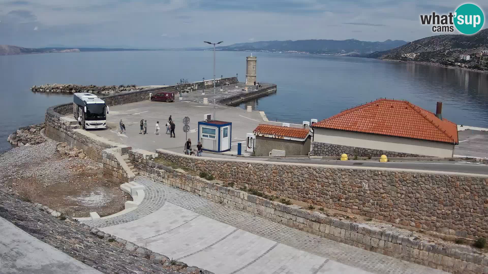 Webcam puerto de Senj – Rompeolas y faro en directo