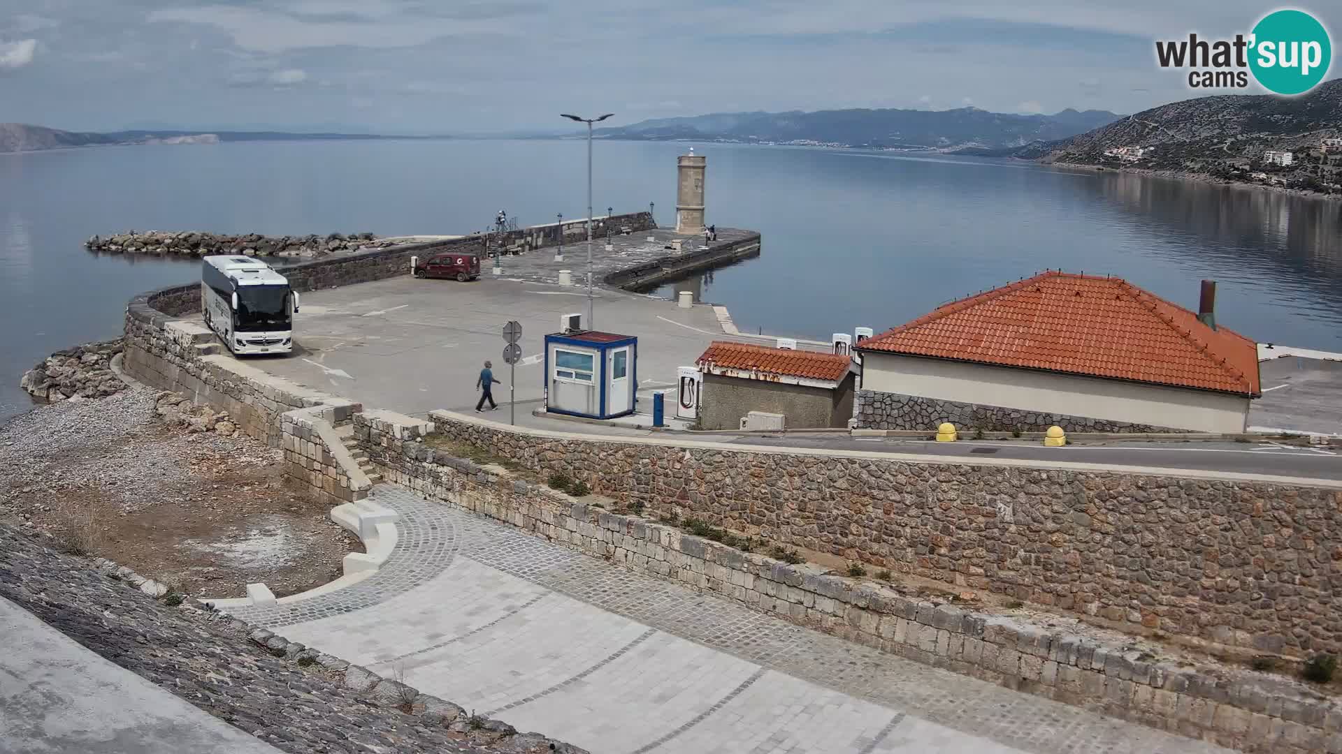 Senj Harbour Webcam – Breakwater & Lighthouse Live View
