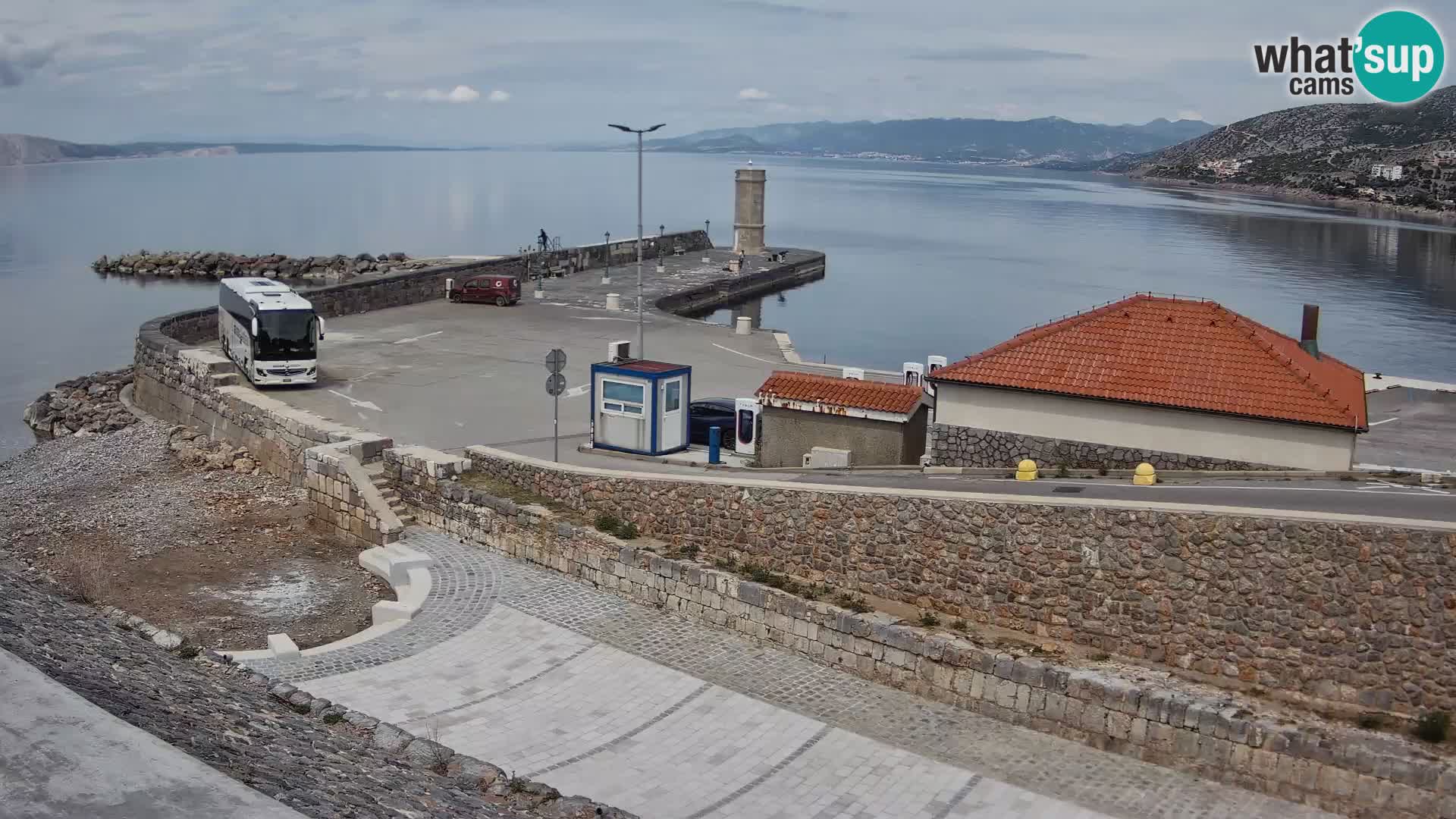 Senj Harbour Webcam – Breakwater & Lighthouse Live View