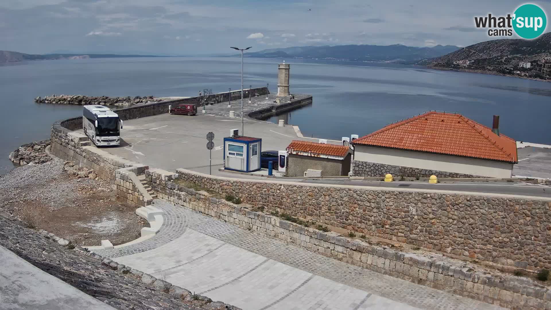 Senj Harbour Webcam – Breakwater & Lighthouse Live View