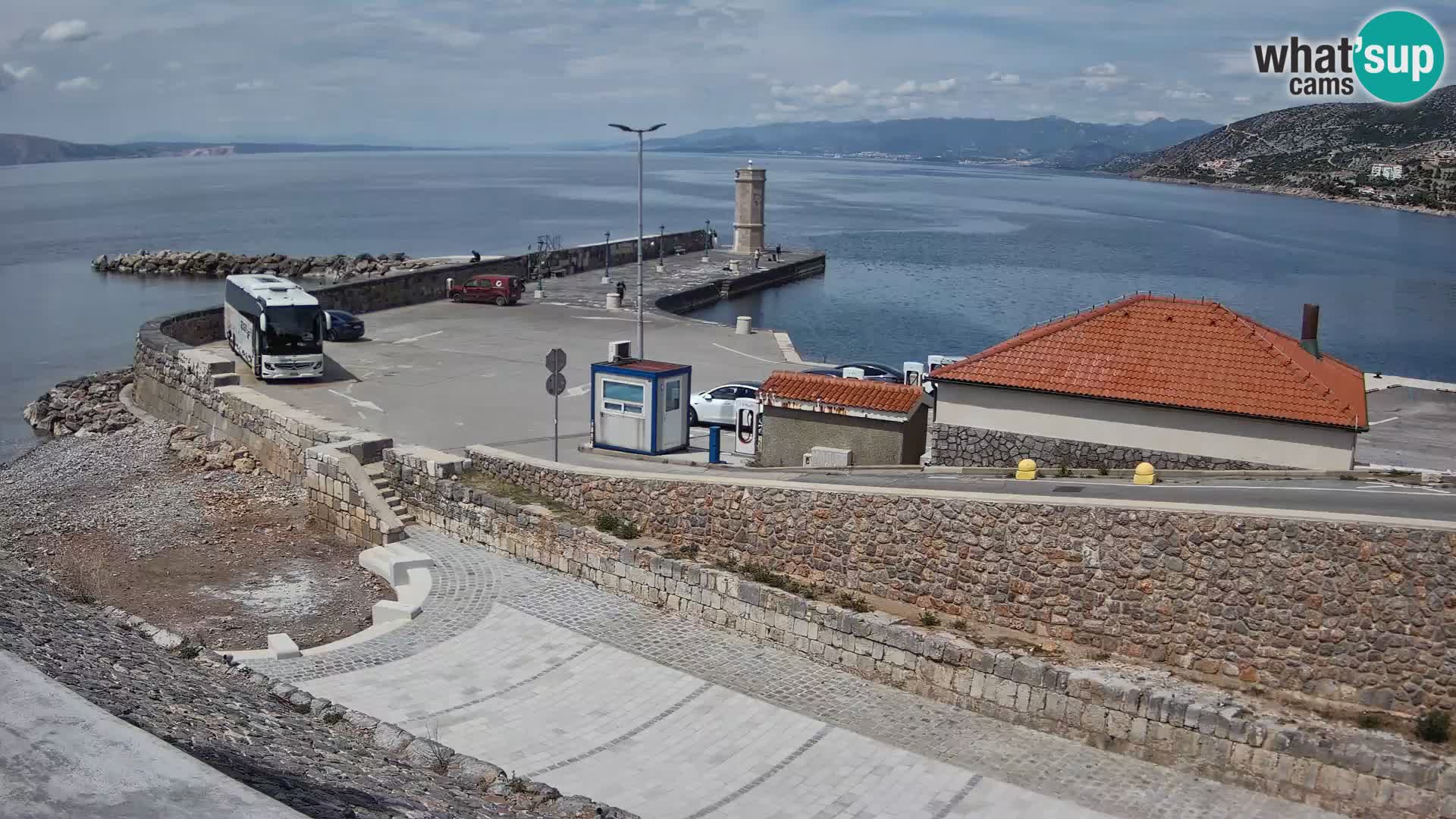 Senj Harbour Webcam – Breakwater & Lighthouse Live View