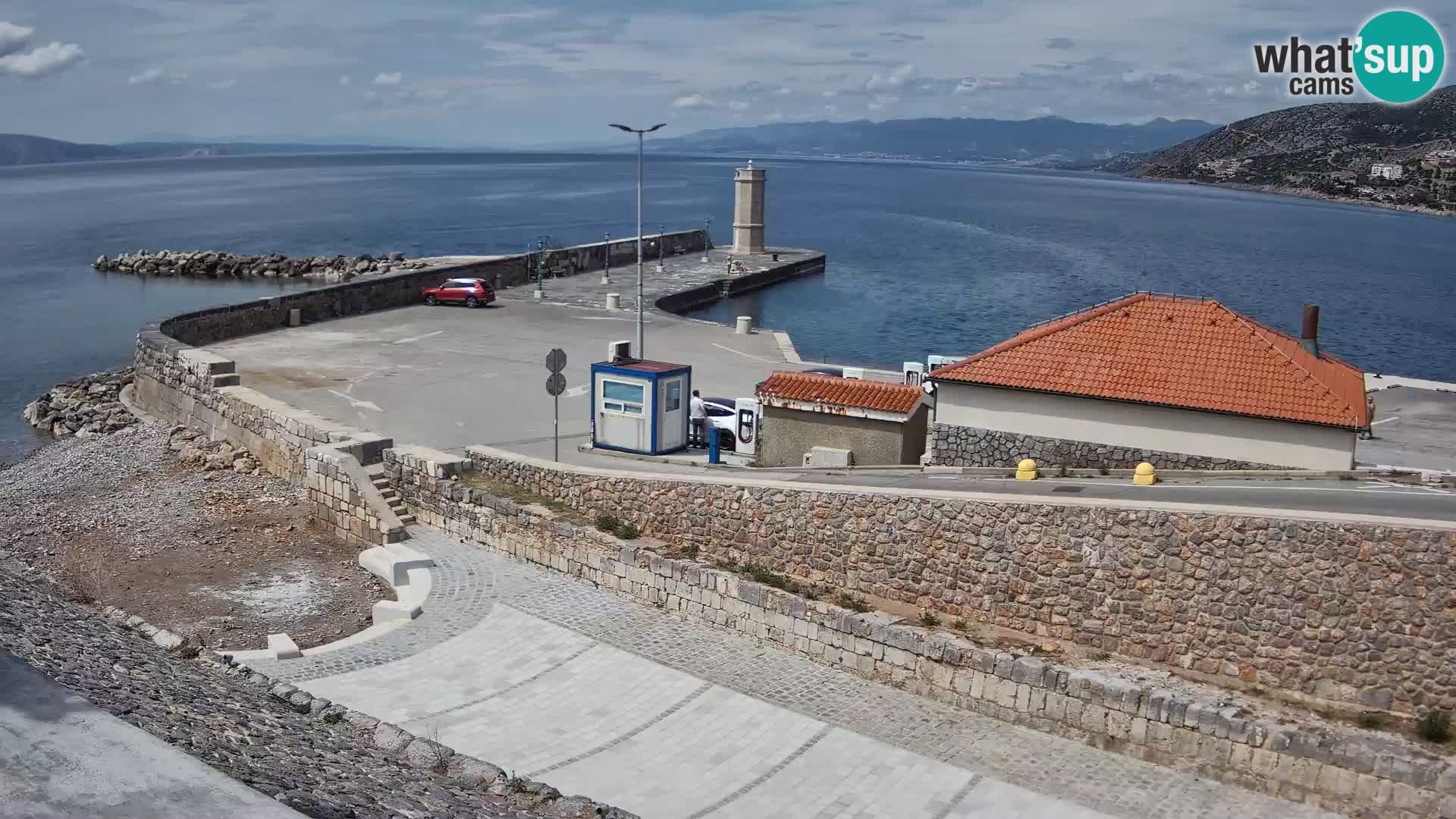 Webcam Porto di Segna – Frangiflutti e Faro in diretta