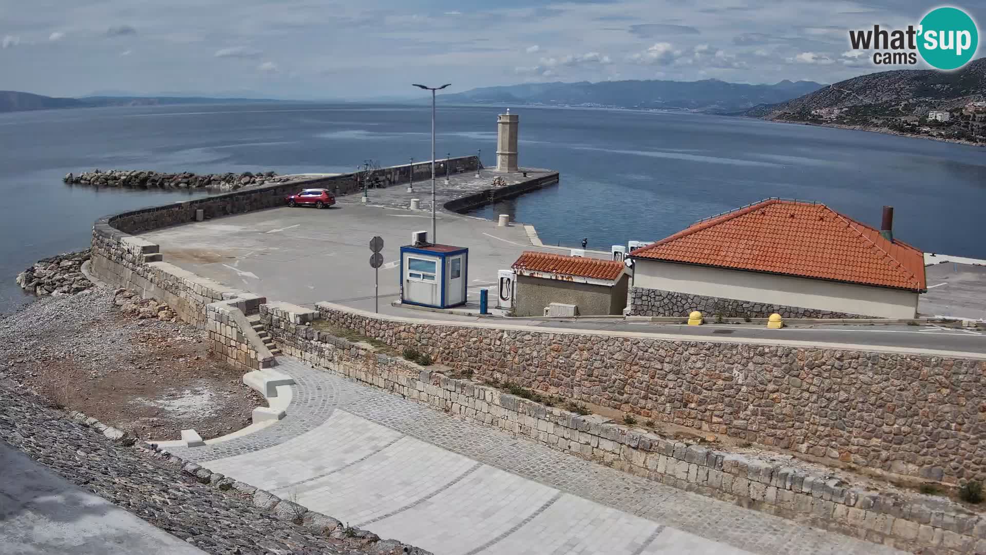 Senj Harbour Webcam – Breakwater & Lighthouse Live View