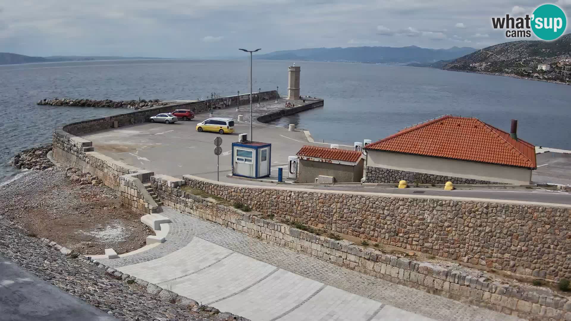 Webcam puerto de Senj – Rompeolas y faro en directo