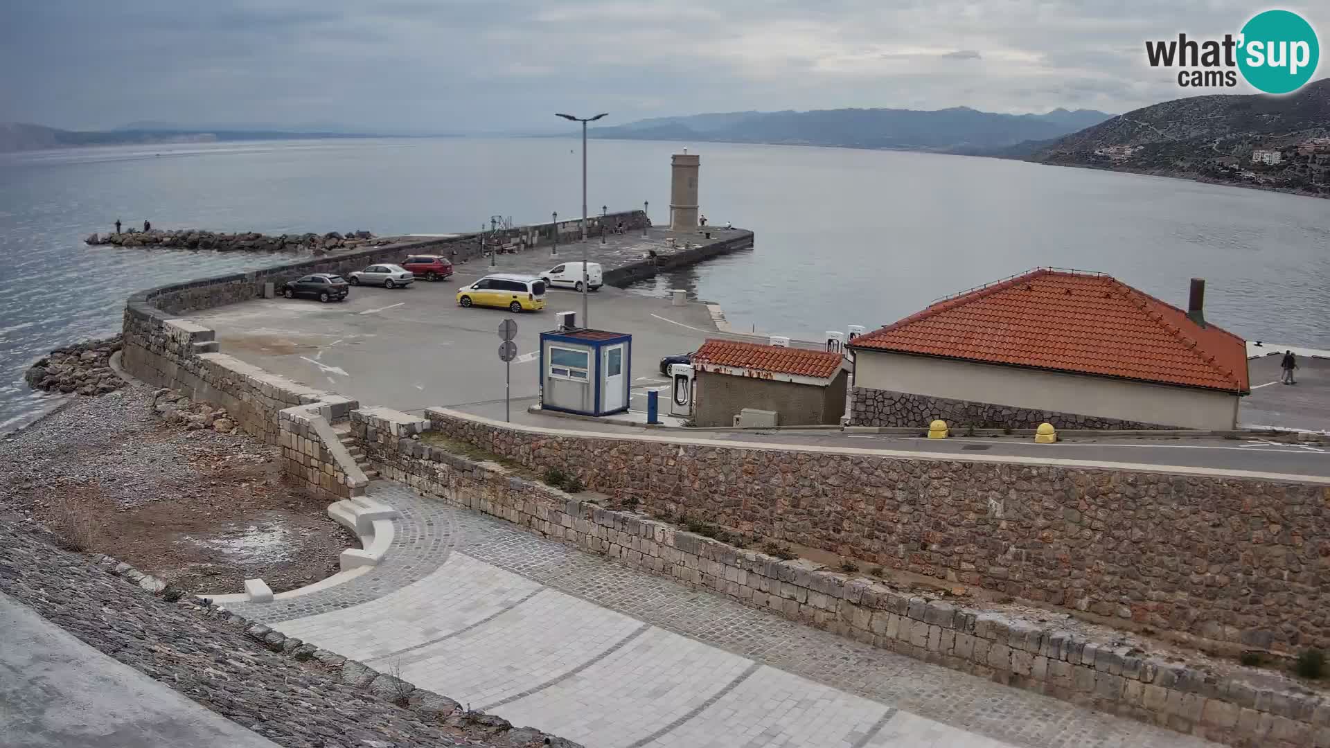 Senj Harbour Webcam – Breakwater & Lighthouse Live View