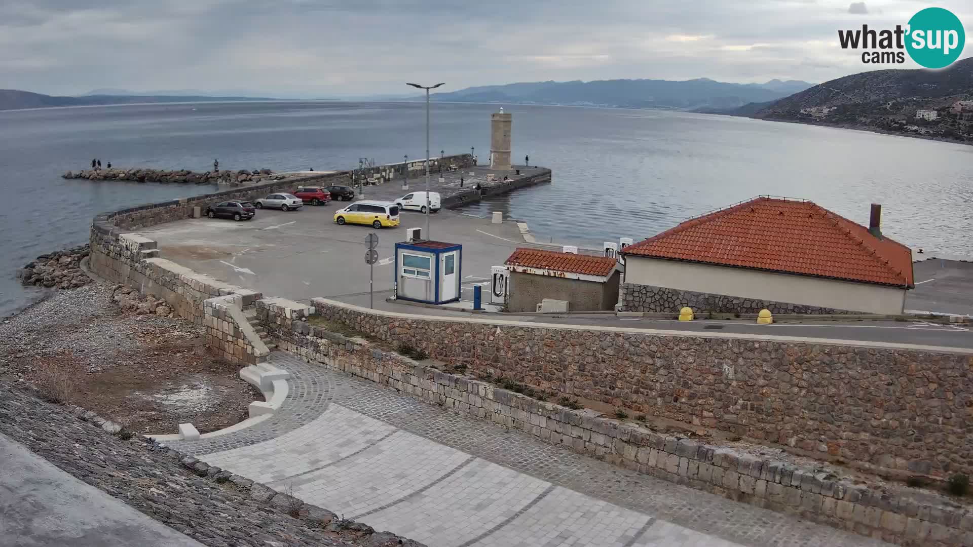 Webcam puerto de Senj – Rompeolas y faro en directo
