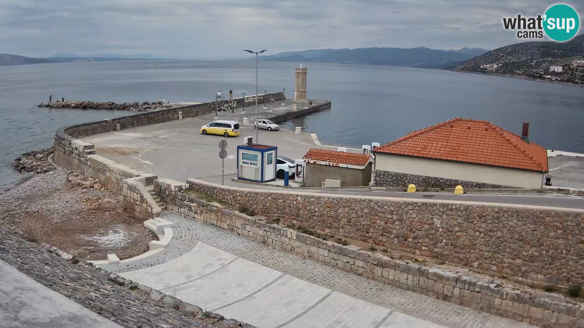 Senj Harbour Webcam – Breakwater & Lighthouse Live View