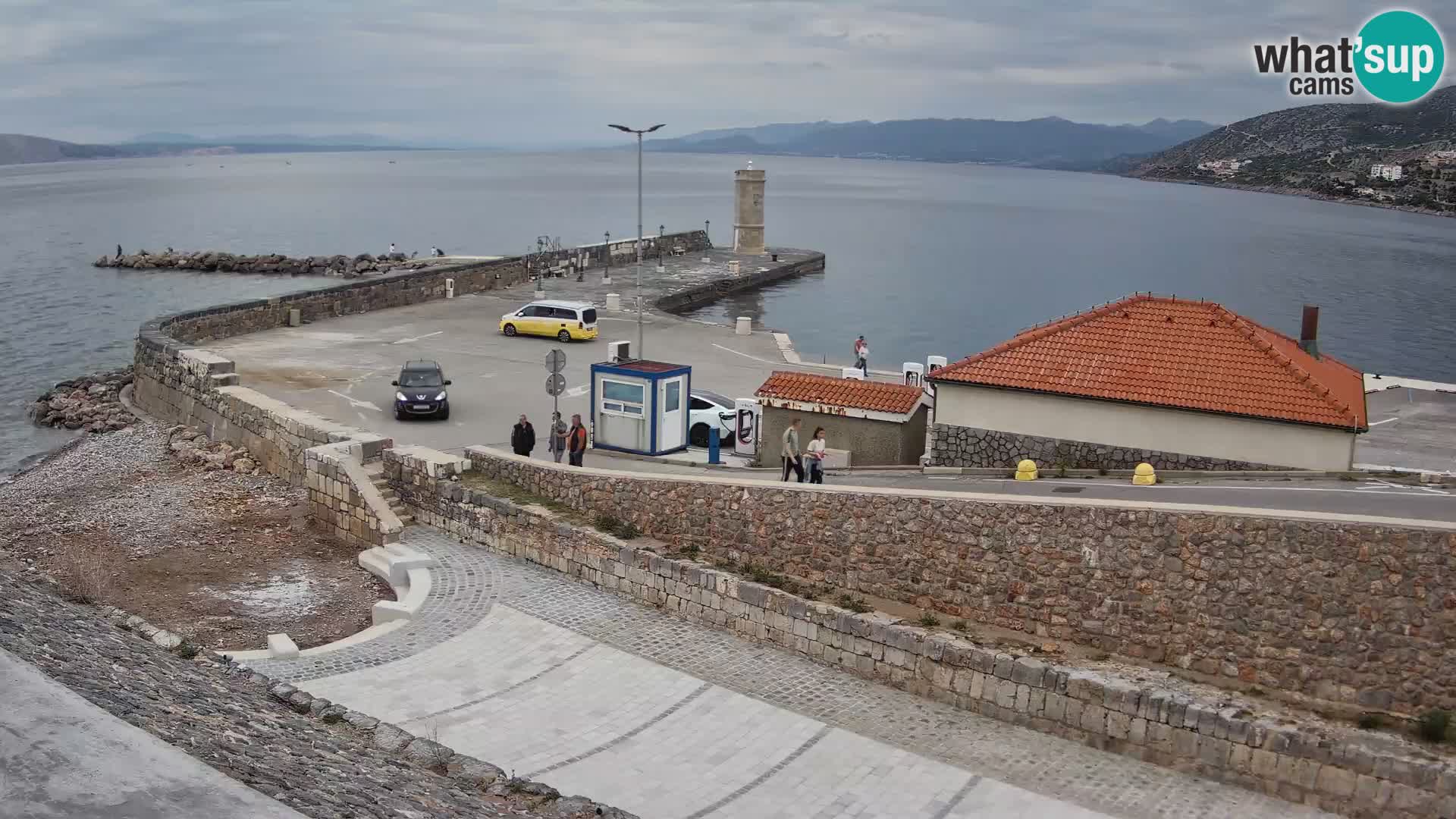 Senj Hafen Webcam – Wellenbrecher & Leuchtturm Liveblick