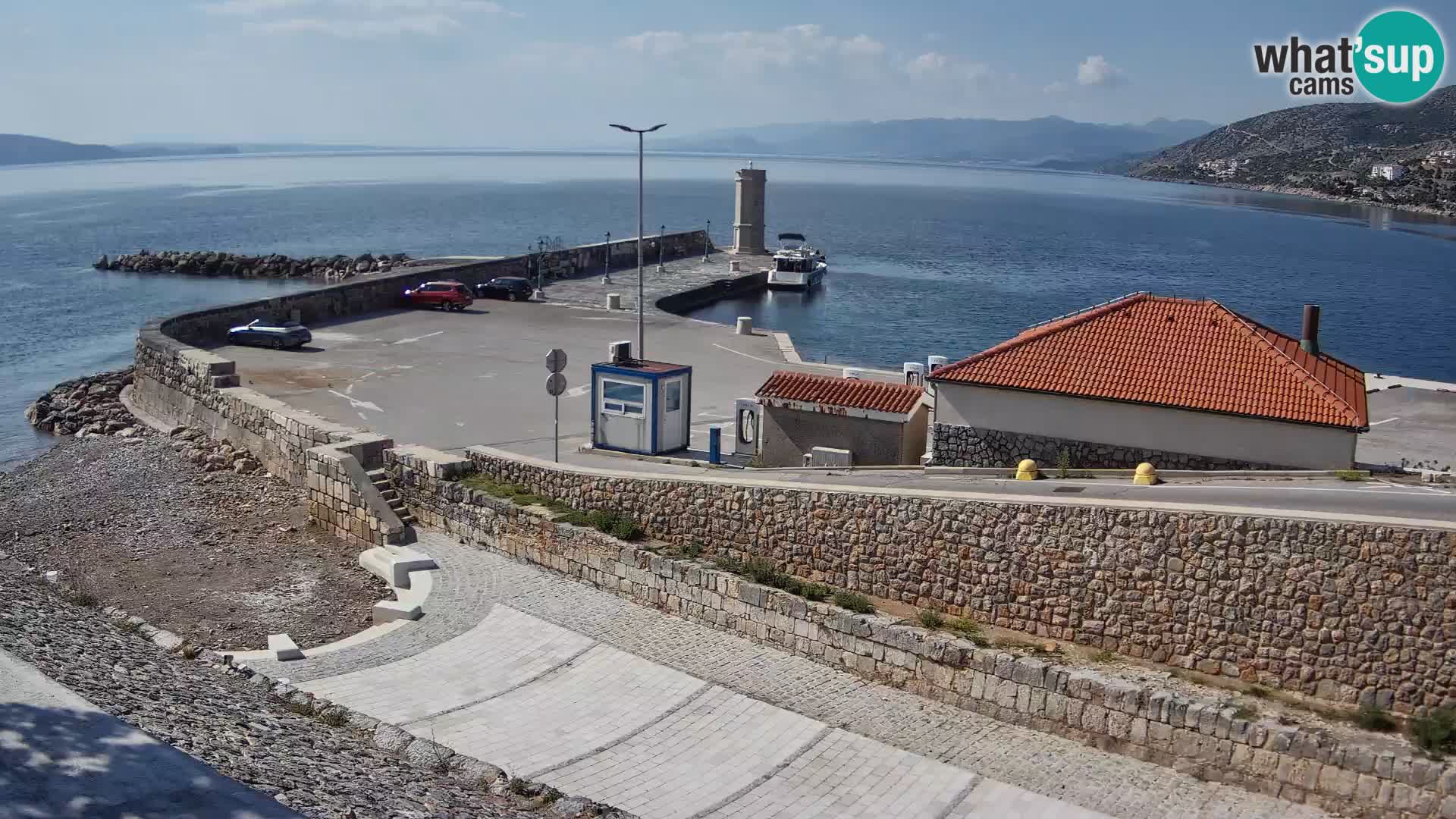 Webcam puerto de Senj – Rompeolas y faro en directo