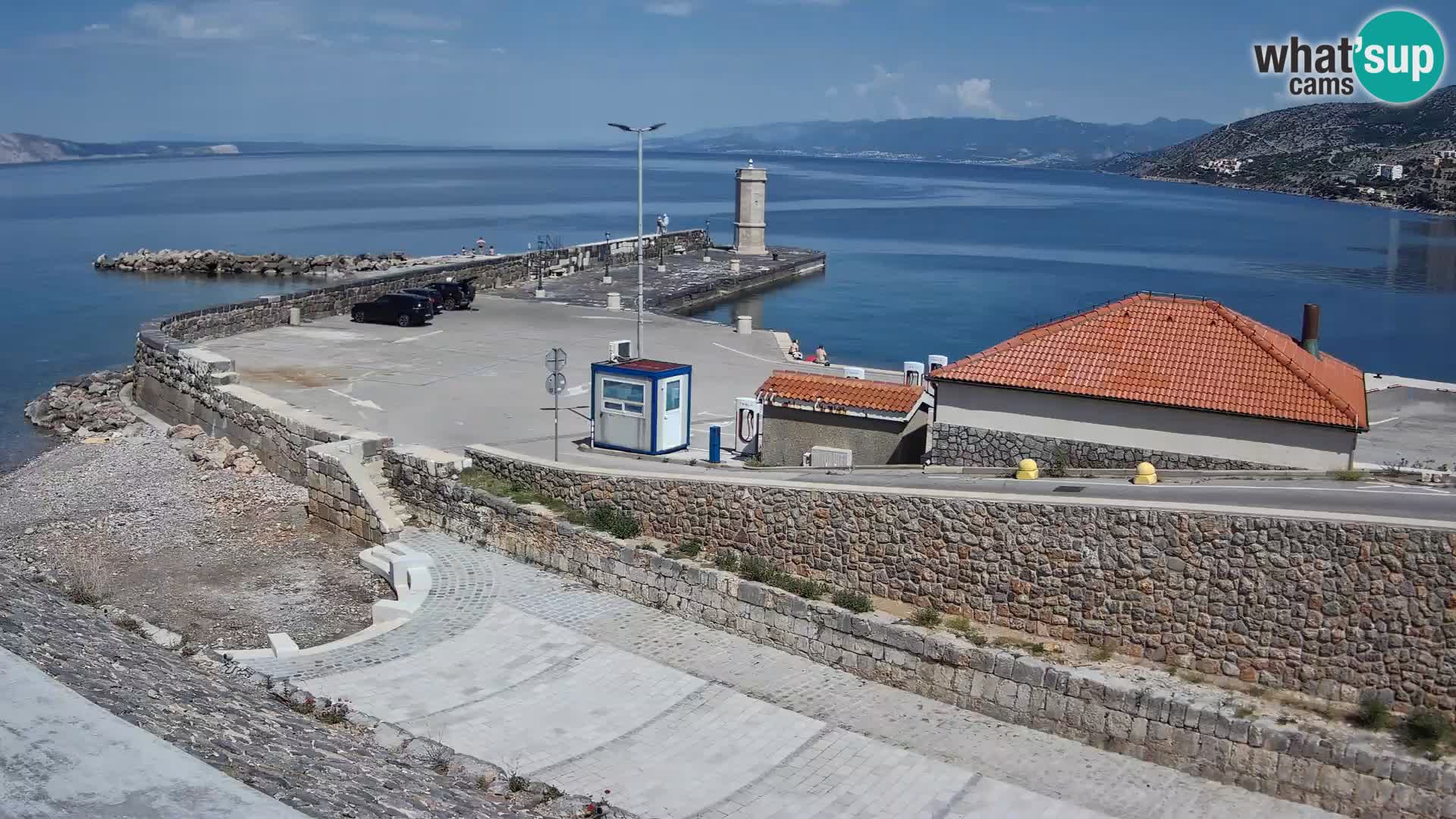 Webcam puerto de Senj – Rompeolas y faro en directo