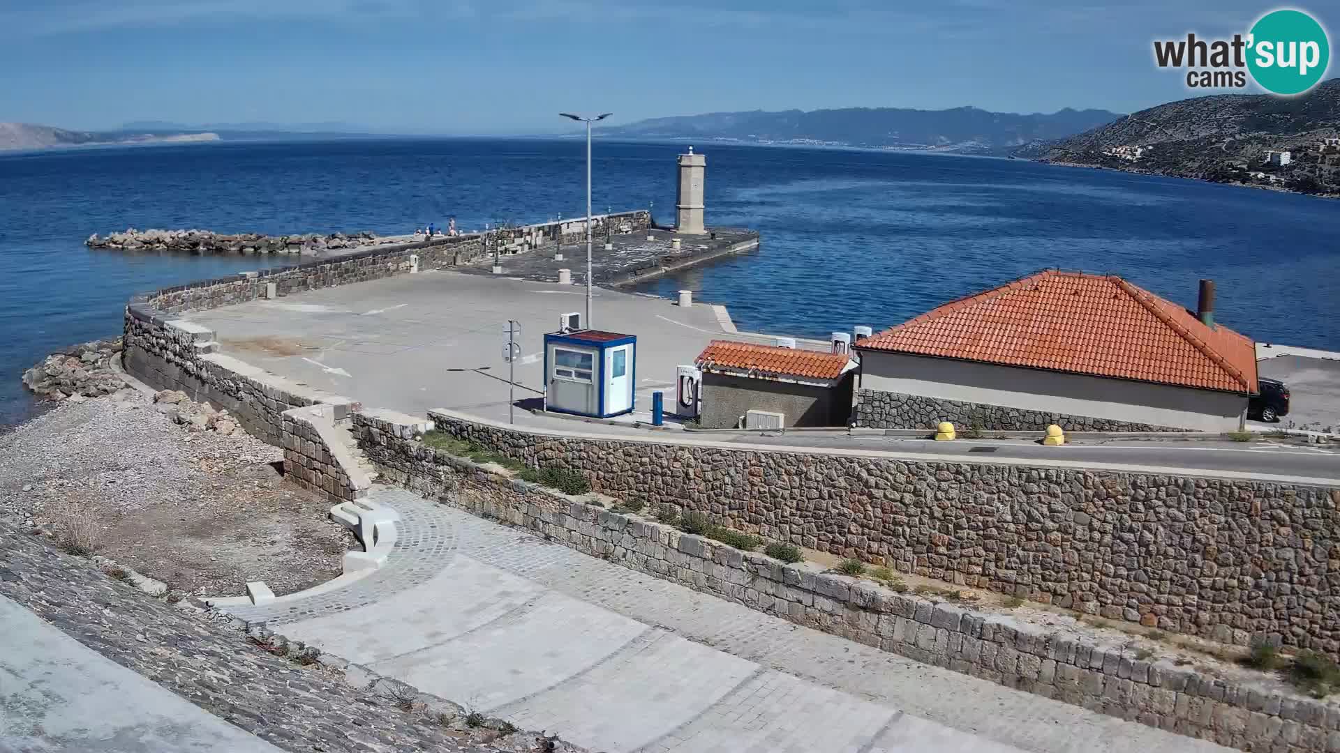 Web kamera Senj luka – Lukobran i svjetionik uživo