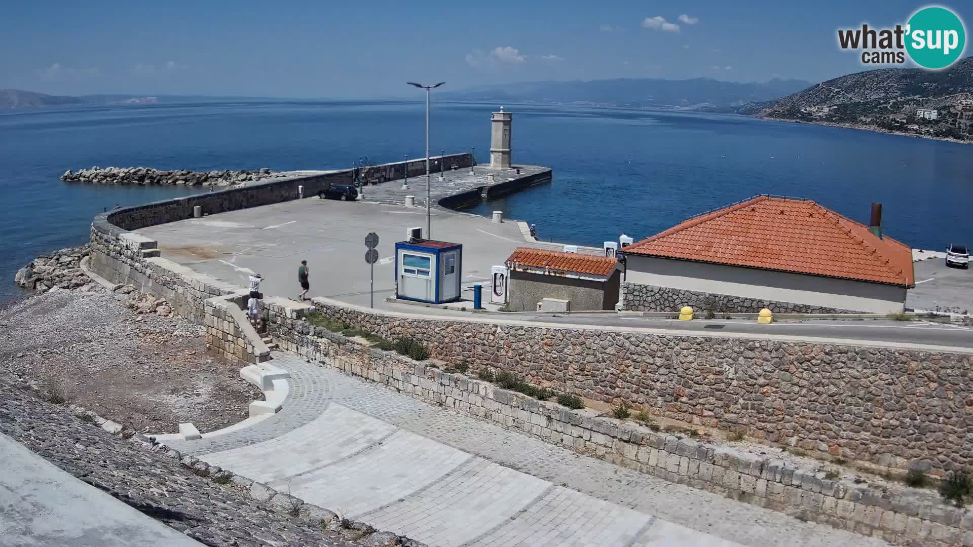 Webcam puerto de Senj – Rompeolas y faro en directo