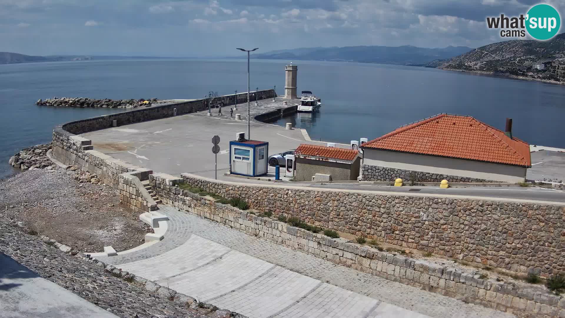 Senj Harbour Webcam – Breakwater & Lighthouse Live View
