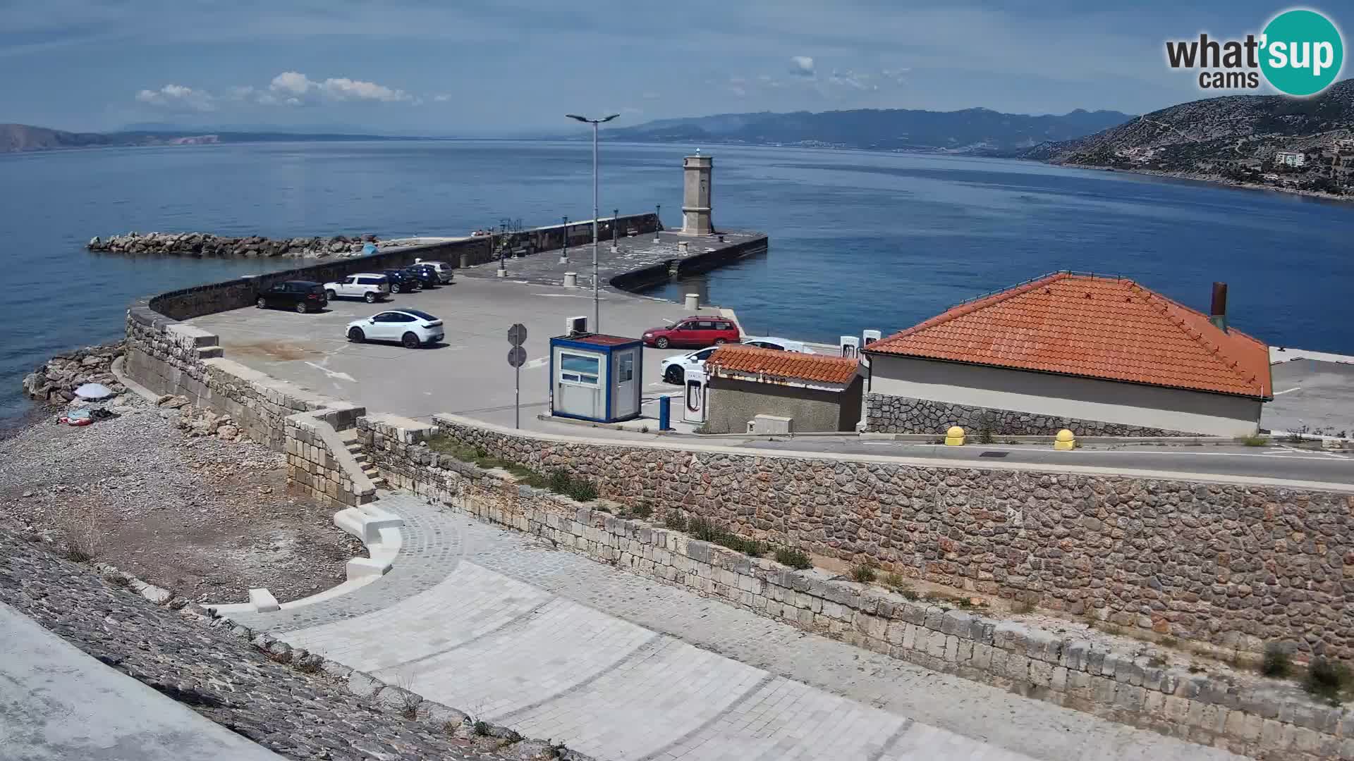Web kamera Senj luka – Lukobran i svjetionik uživo