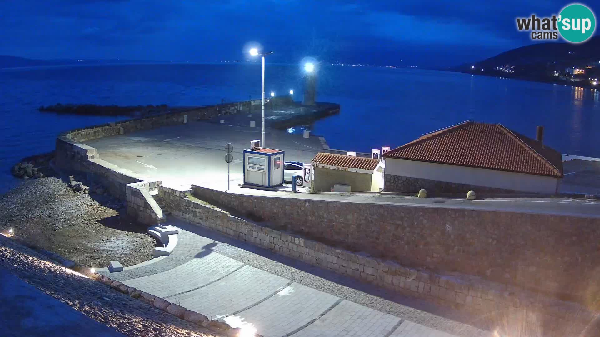 Senj Harbour Webcam – Breakwater & Lighthouse Live View