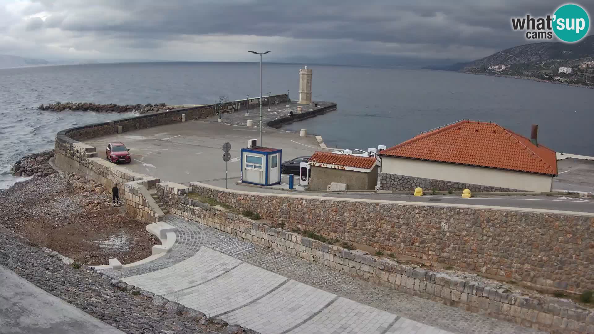 Senj Harbour Webcam – Breakwater & Lighthouse Live View