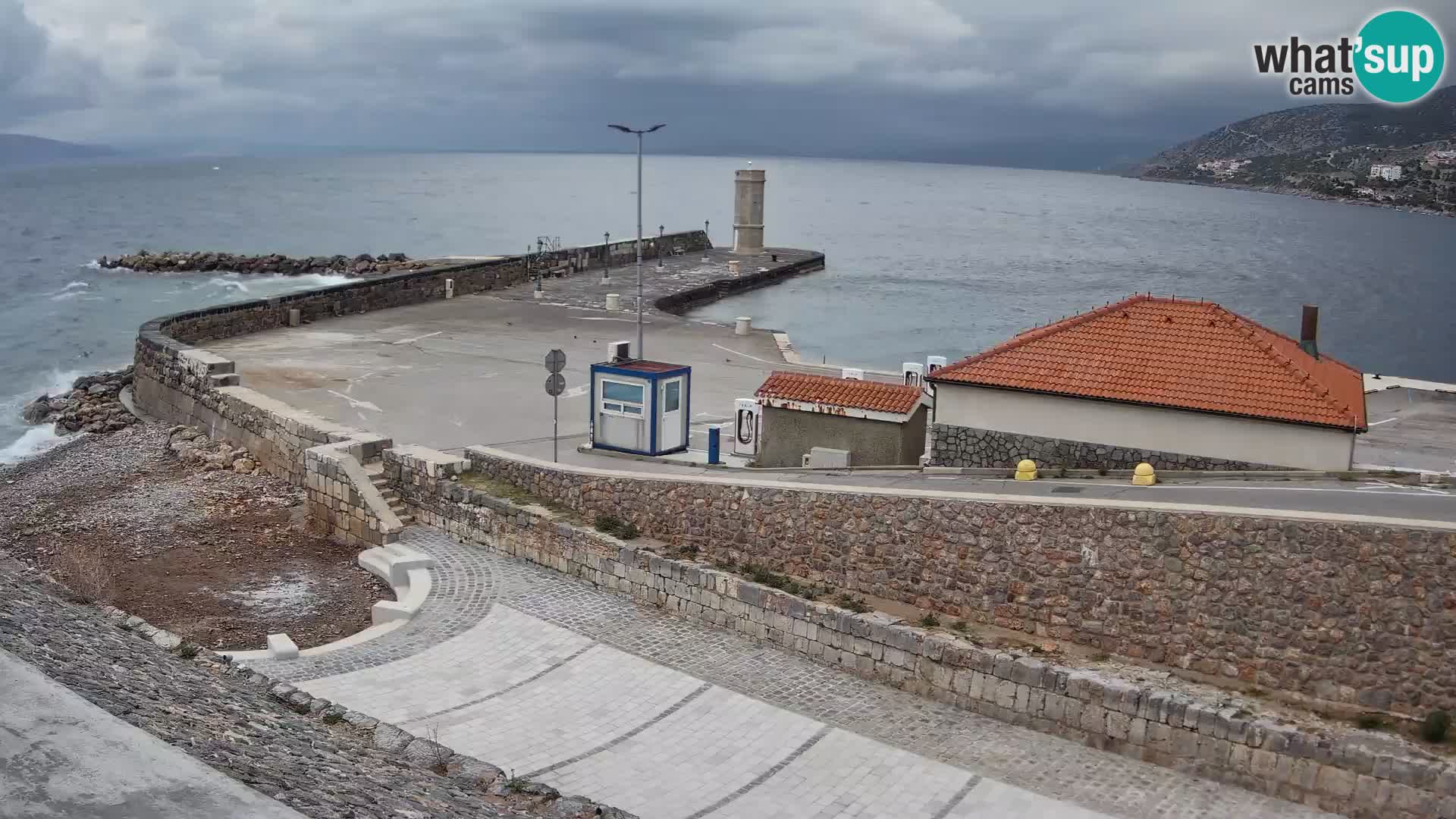 Web kamera Senj luka – Lukobran i svjetionik uživo