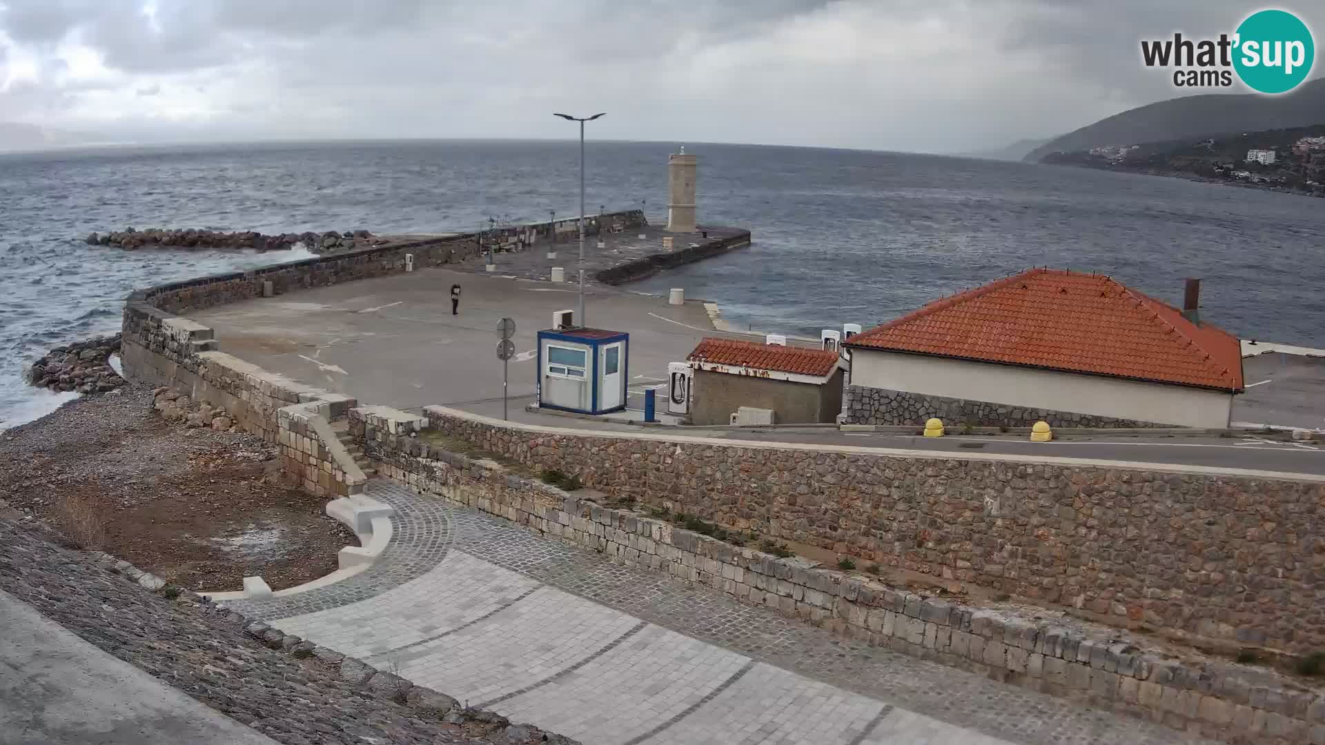 Senj Harbour Webcam – Breakwater & Lighthouse Live View