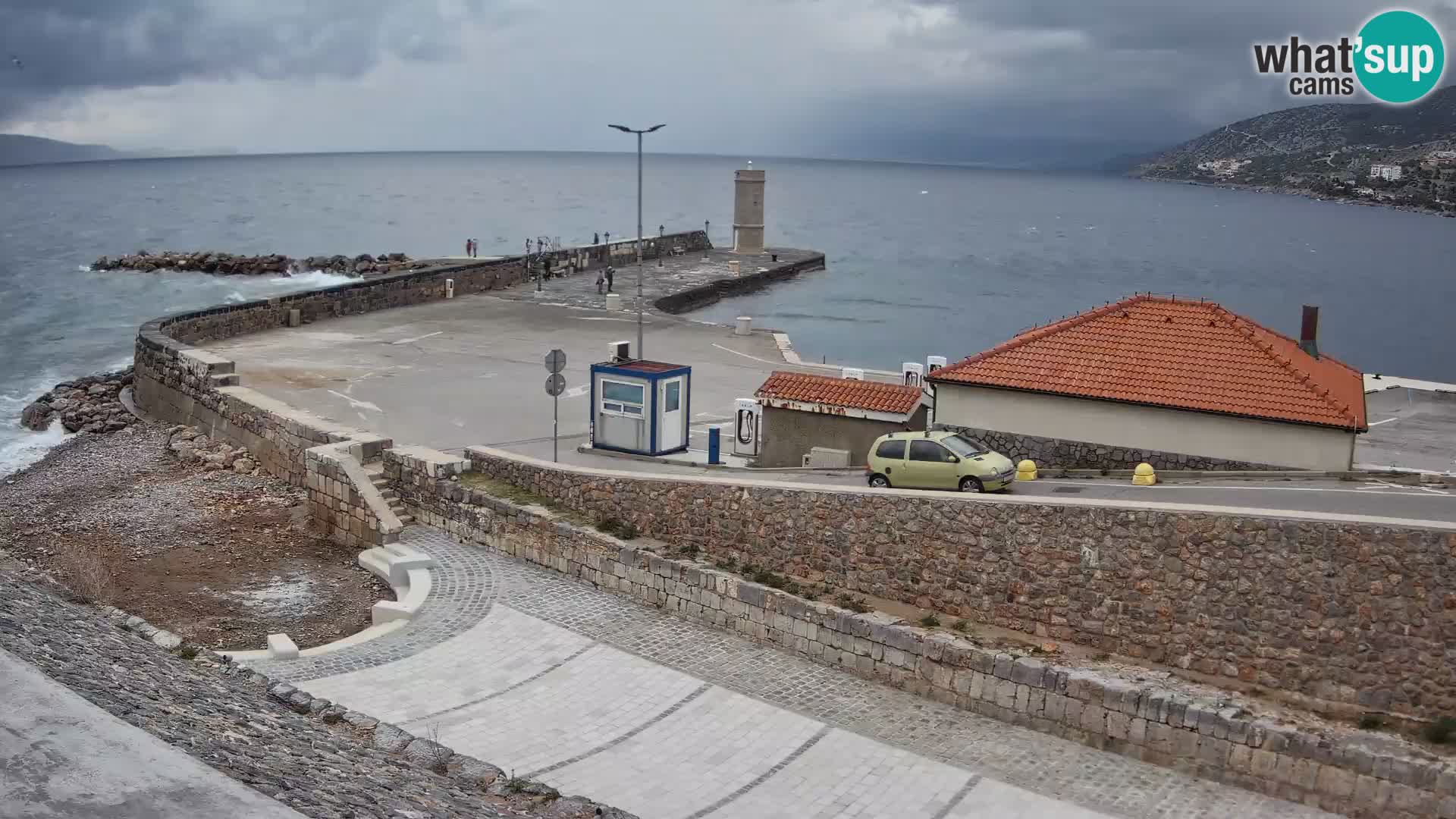 Senj Harbour Webcam – Breakwater & Lighthouse Live View