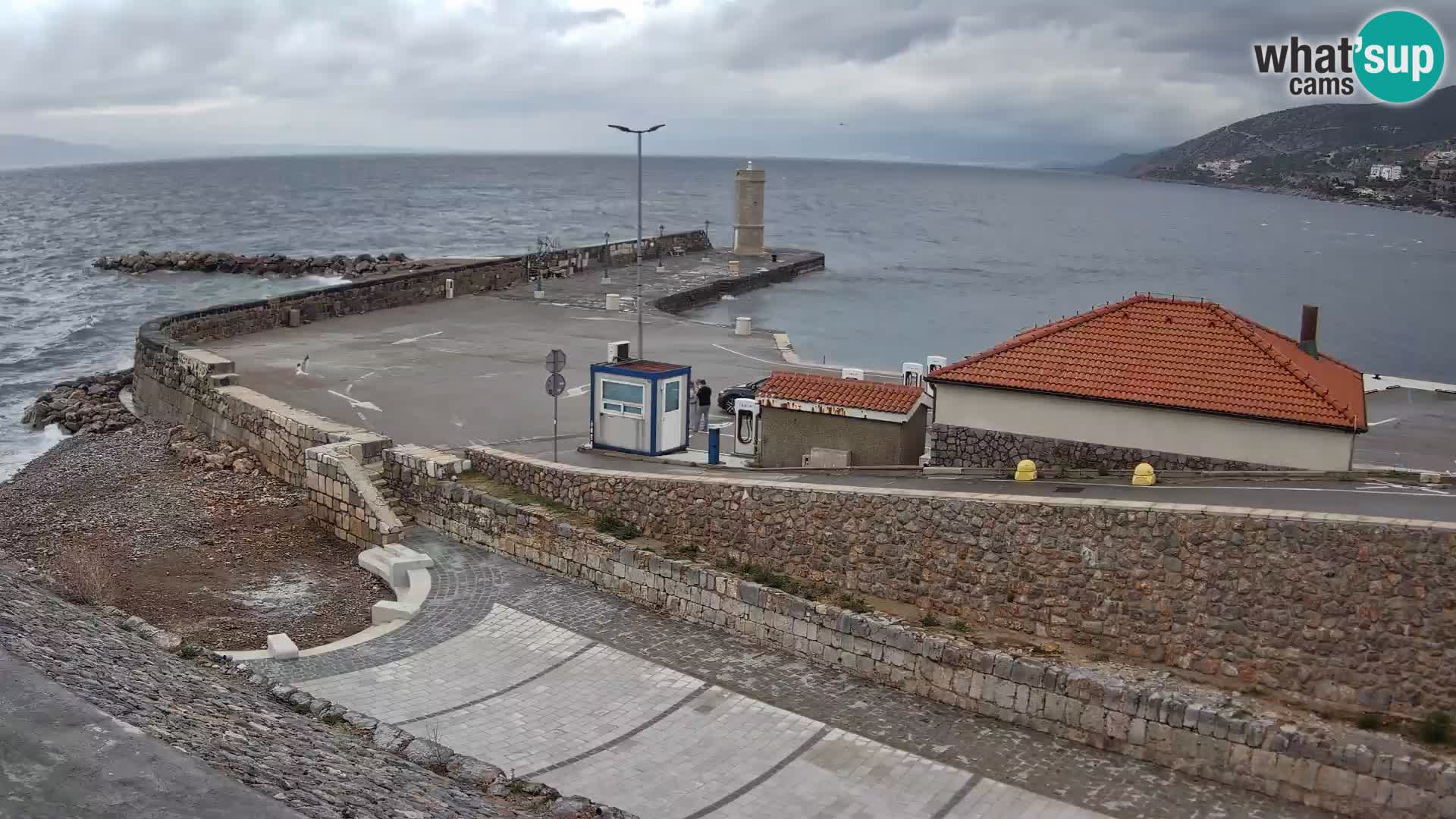 Senj Harbour Webcam – Breakwater & Lighthouse Live View
