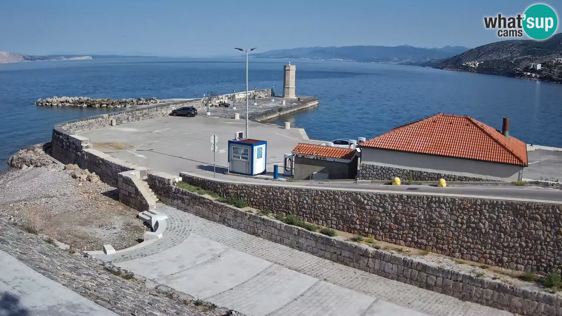 Webcam puerto de Senj – Rompeolas y faro en directo