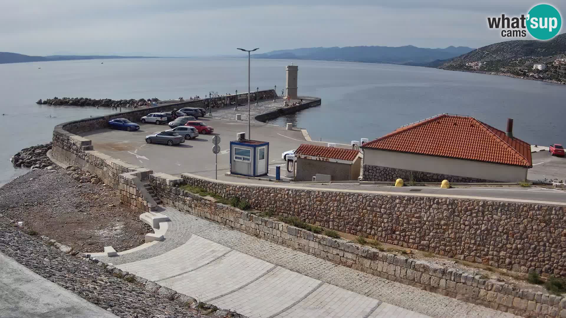 Web kamera Senj luka – Lukobran i svjetionik uživo