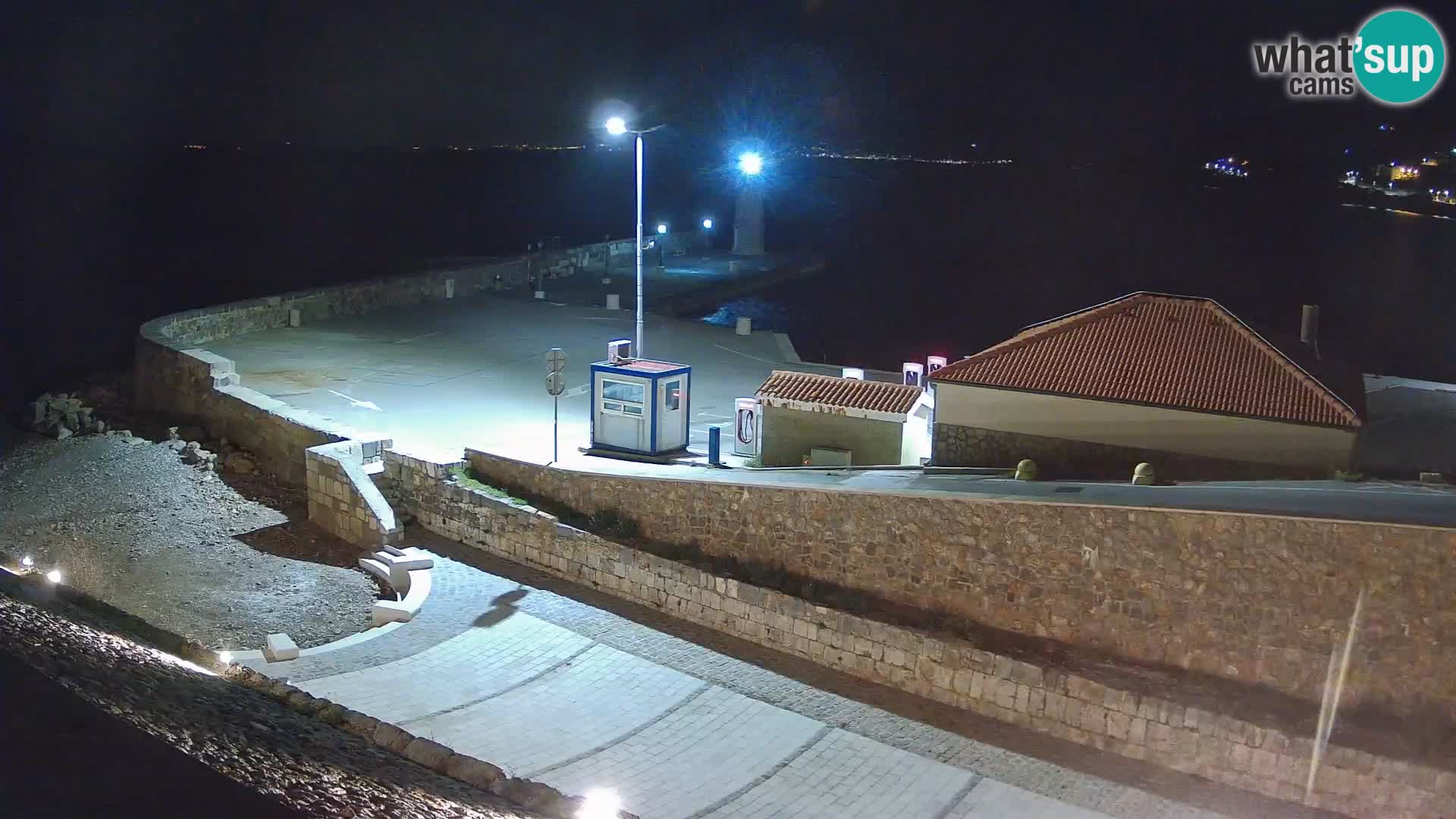 Webcam puerto de Senj – Rompeolas y faro en directo